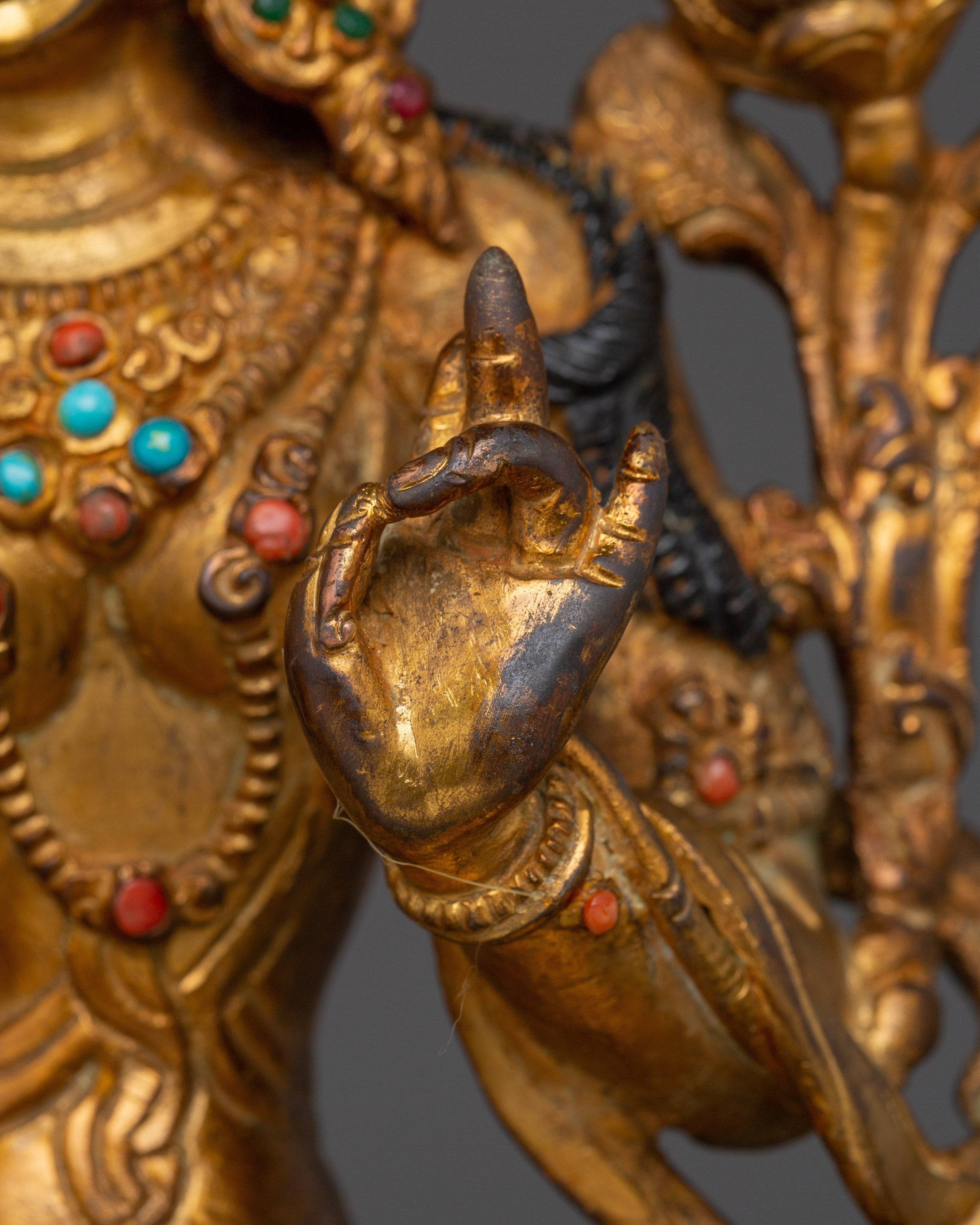 Divine Feminine Green Tara Goddess Sculpture | Symbol of Compassion & Healing Energy