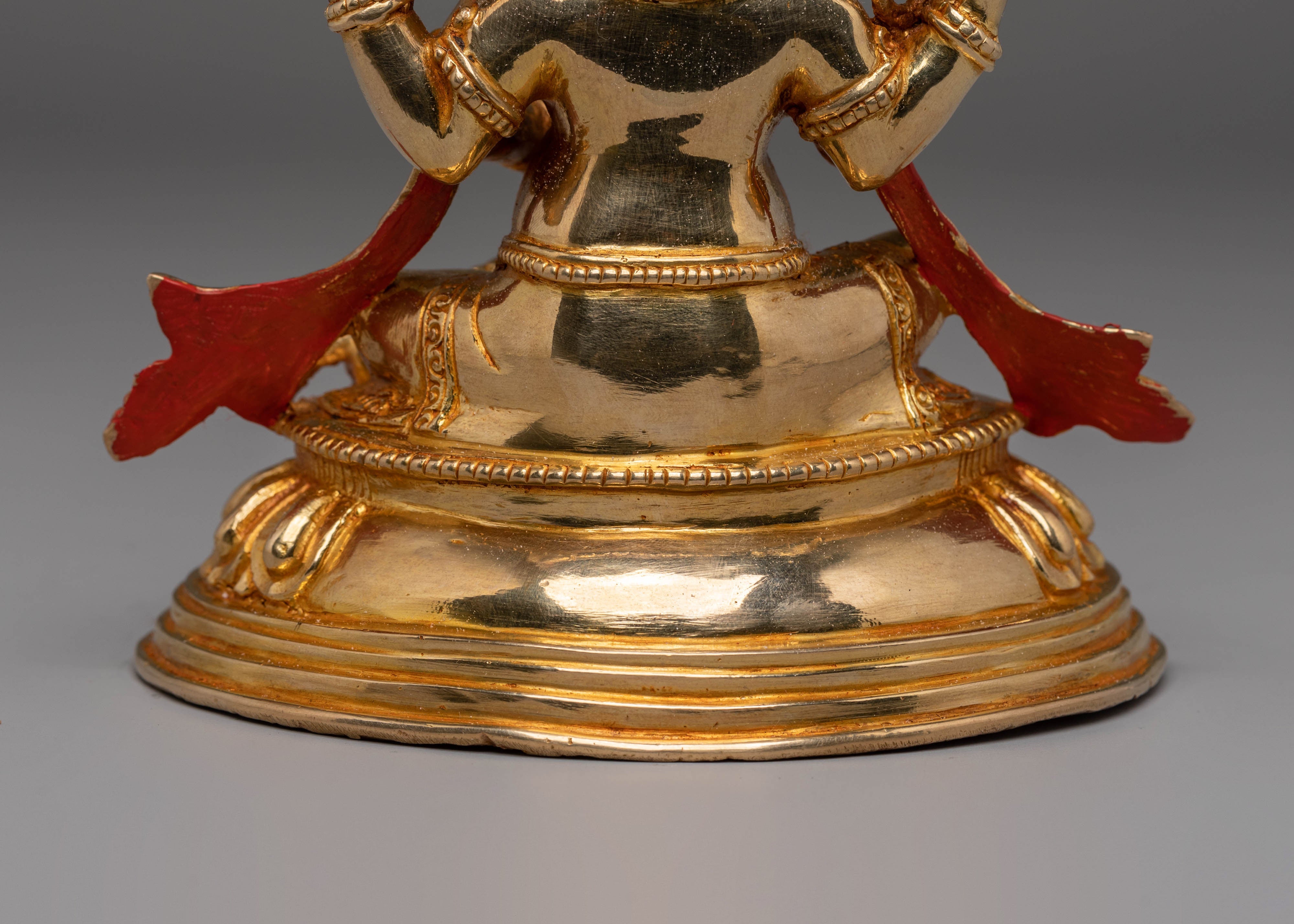 Lord Ganesha Statue for Altars | Gold Plated Copper Figurine