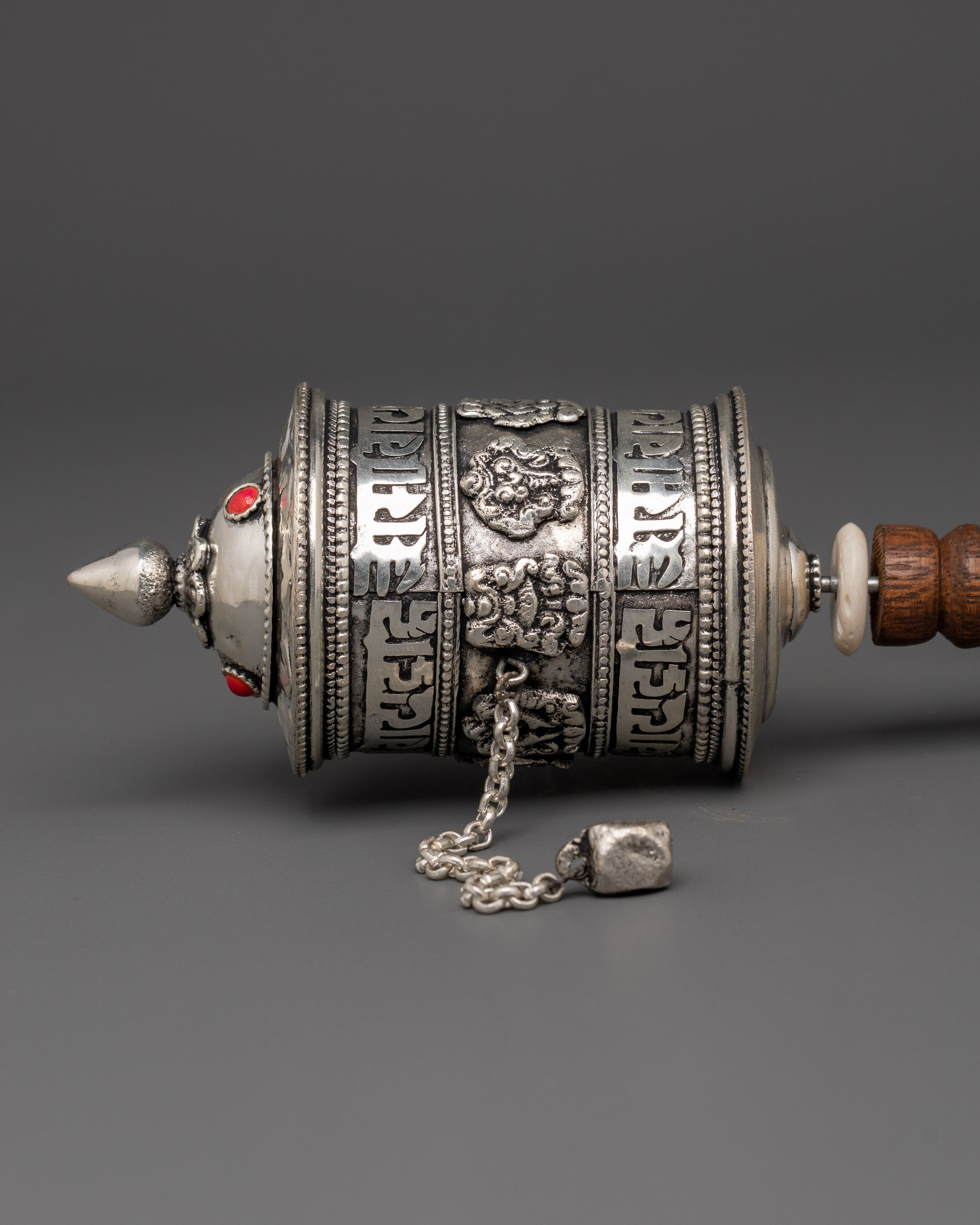 Handmade Copper Buddhist Prayer Wheel | Tibetan Mantra Wheel