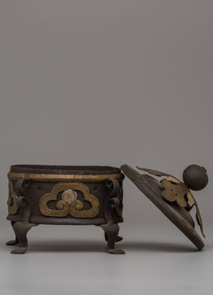 Handcrafted Iron Incense Burner | Ideal for Rituals and Relaxation
