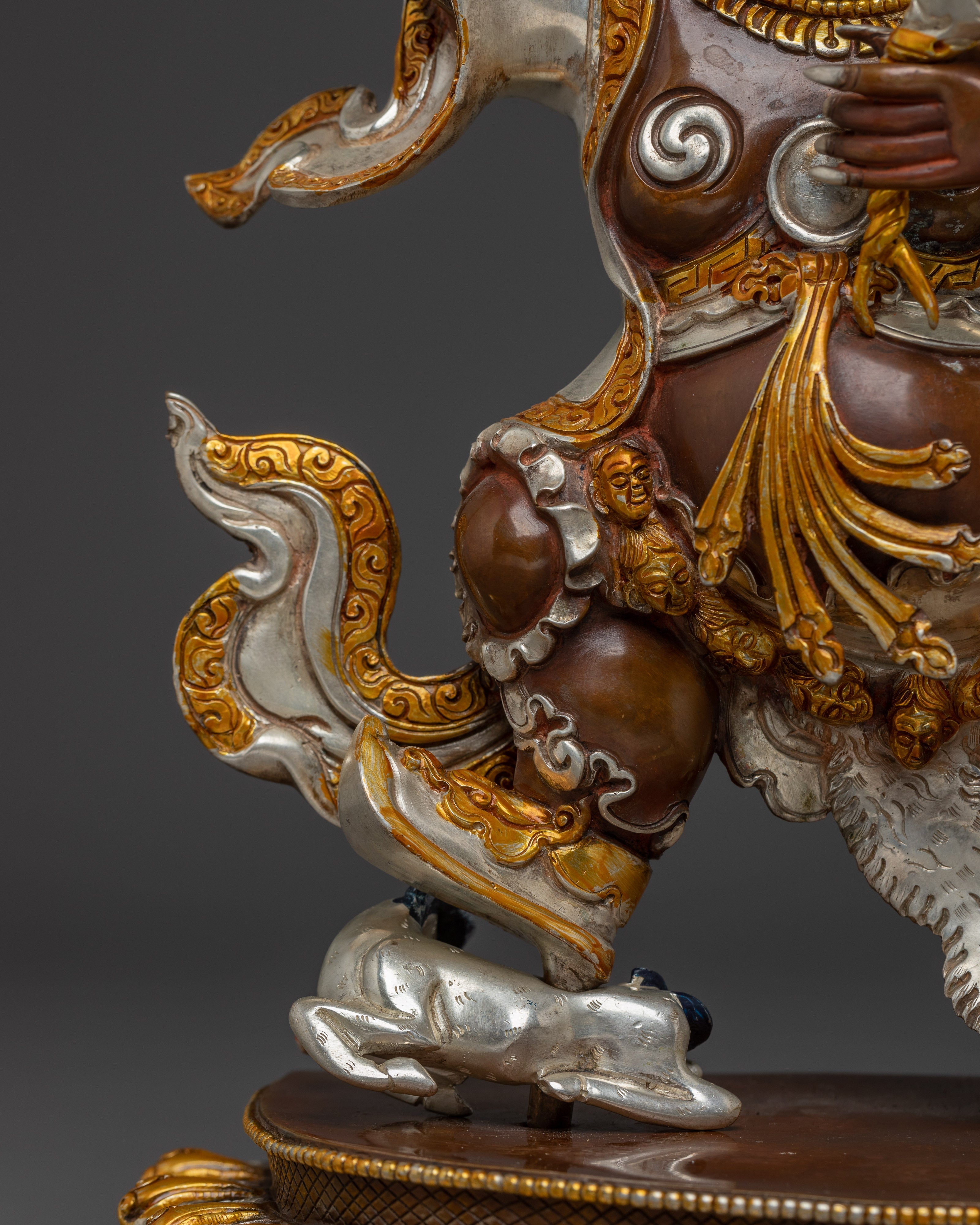 Dharma Guardian Mahakala Bernagchen Statue | Wrathful Protector