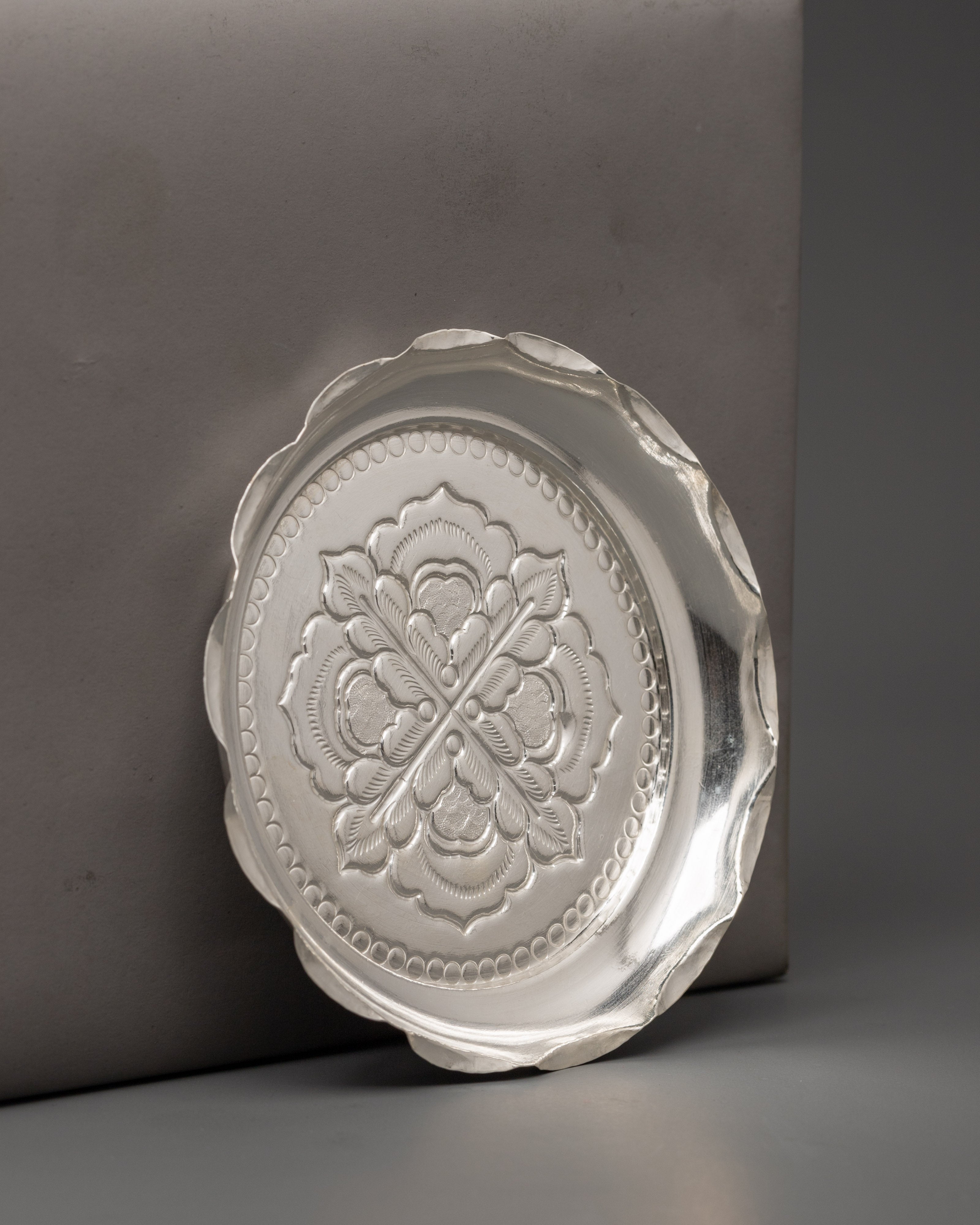 Silver Puja Thali Set | Ideal for Altar or Temple Ceremonies
