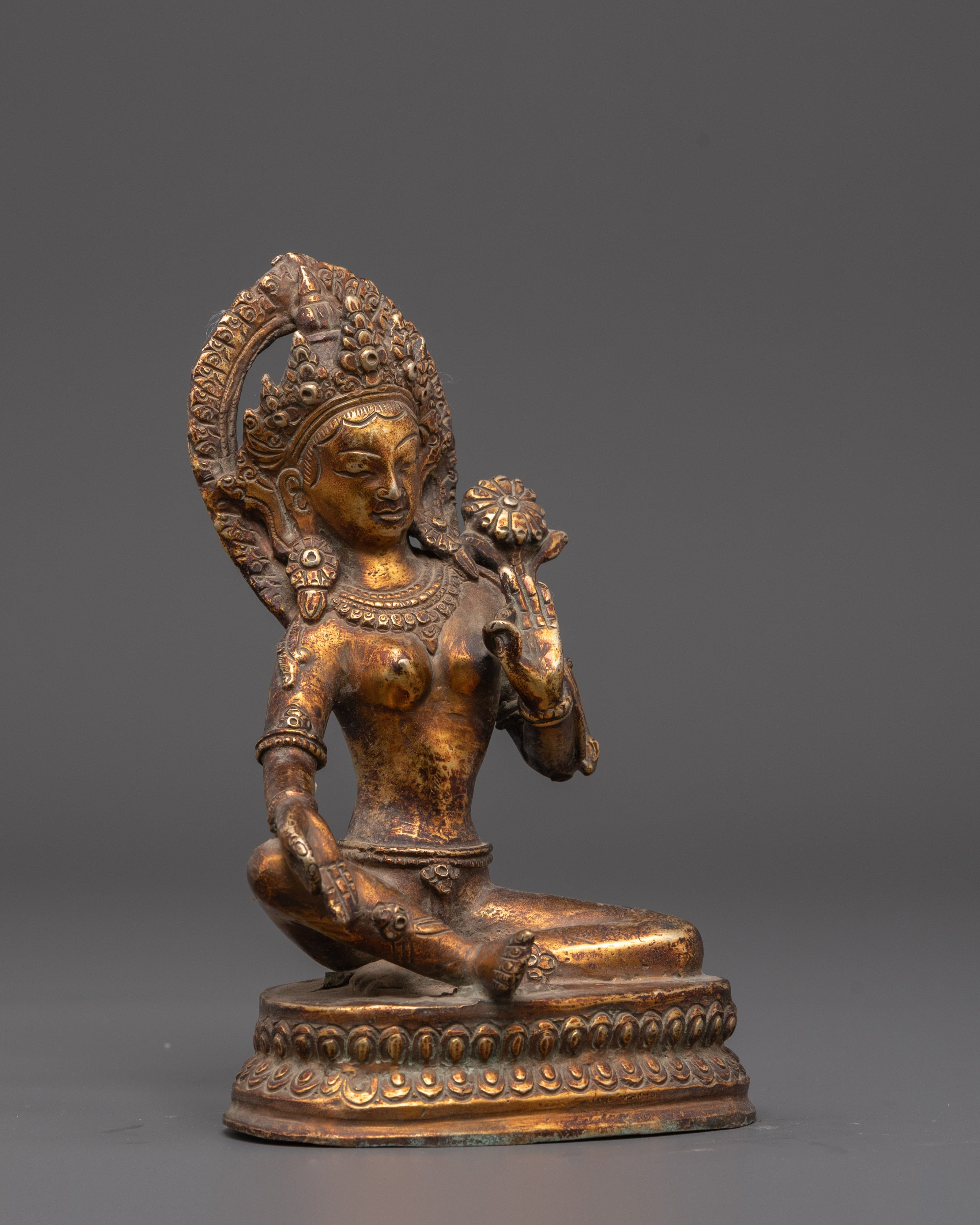 Green Tara Goddess Buddhism Statue | Embodiment of Compassion and Swift Protection