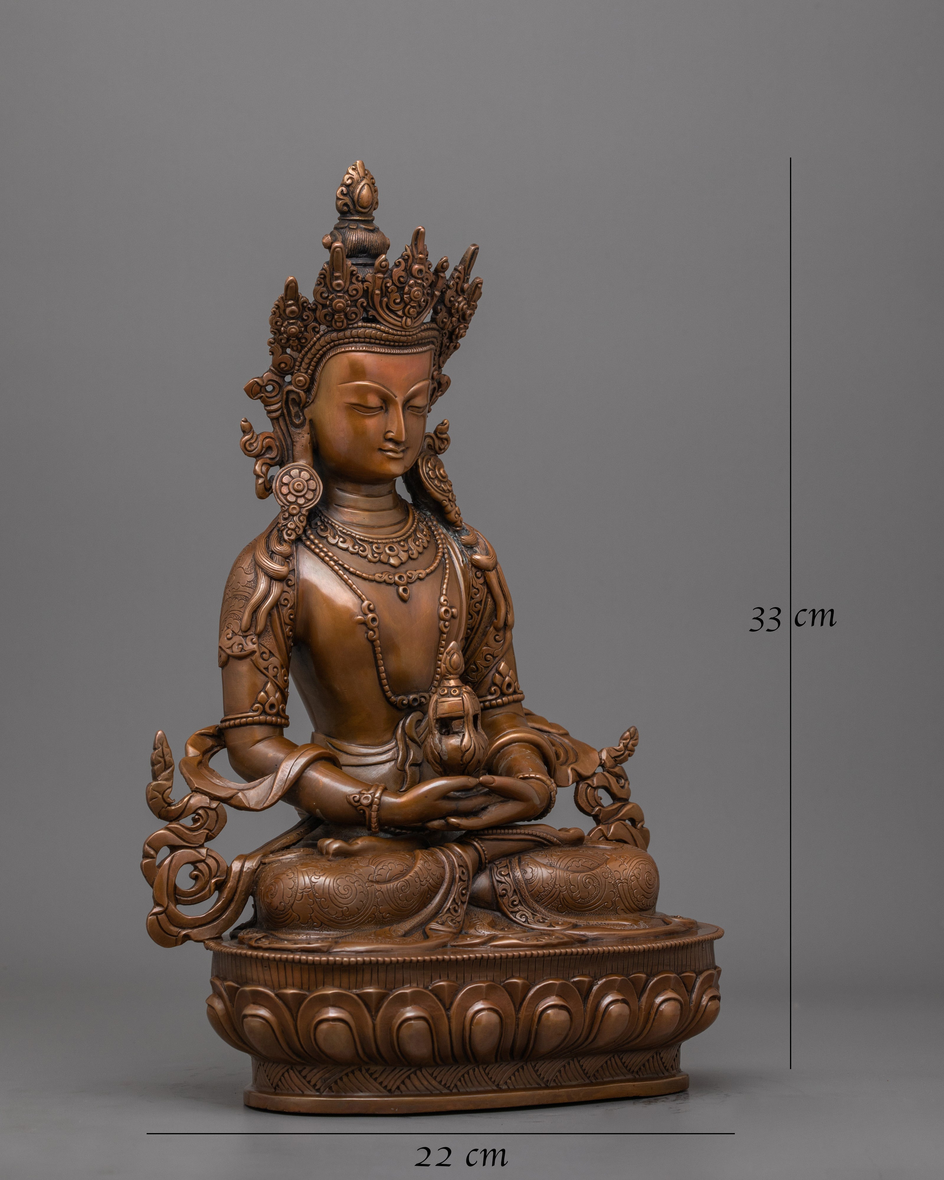 Serene Amitayus Buddha of Longevity Statue