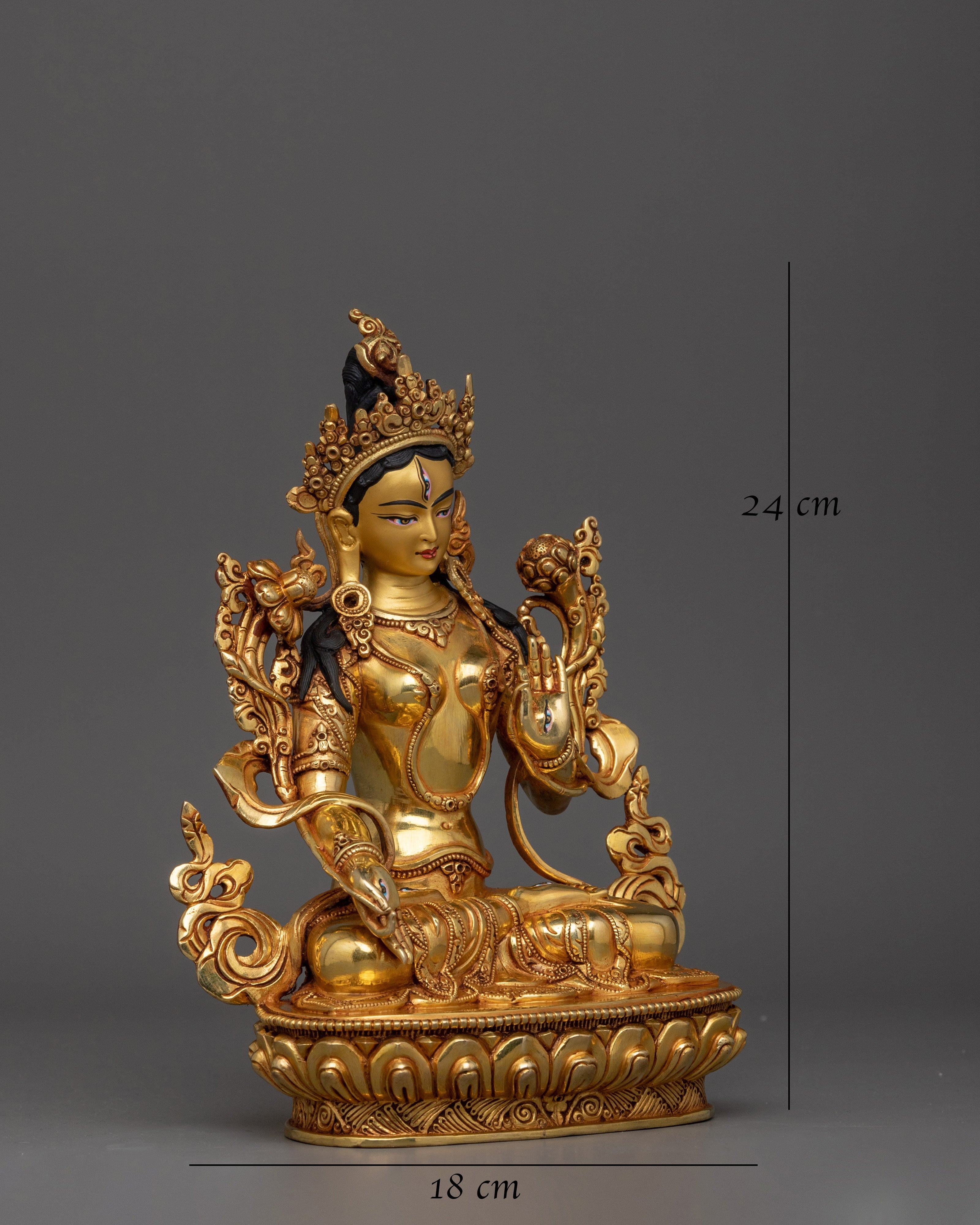 golden-statue-of-white-tara