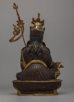Guru Rinpoche Tantric Master Statue | Sacred Tibetan Buddhist Figurine