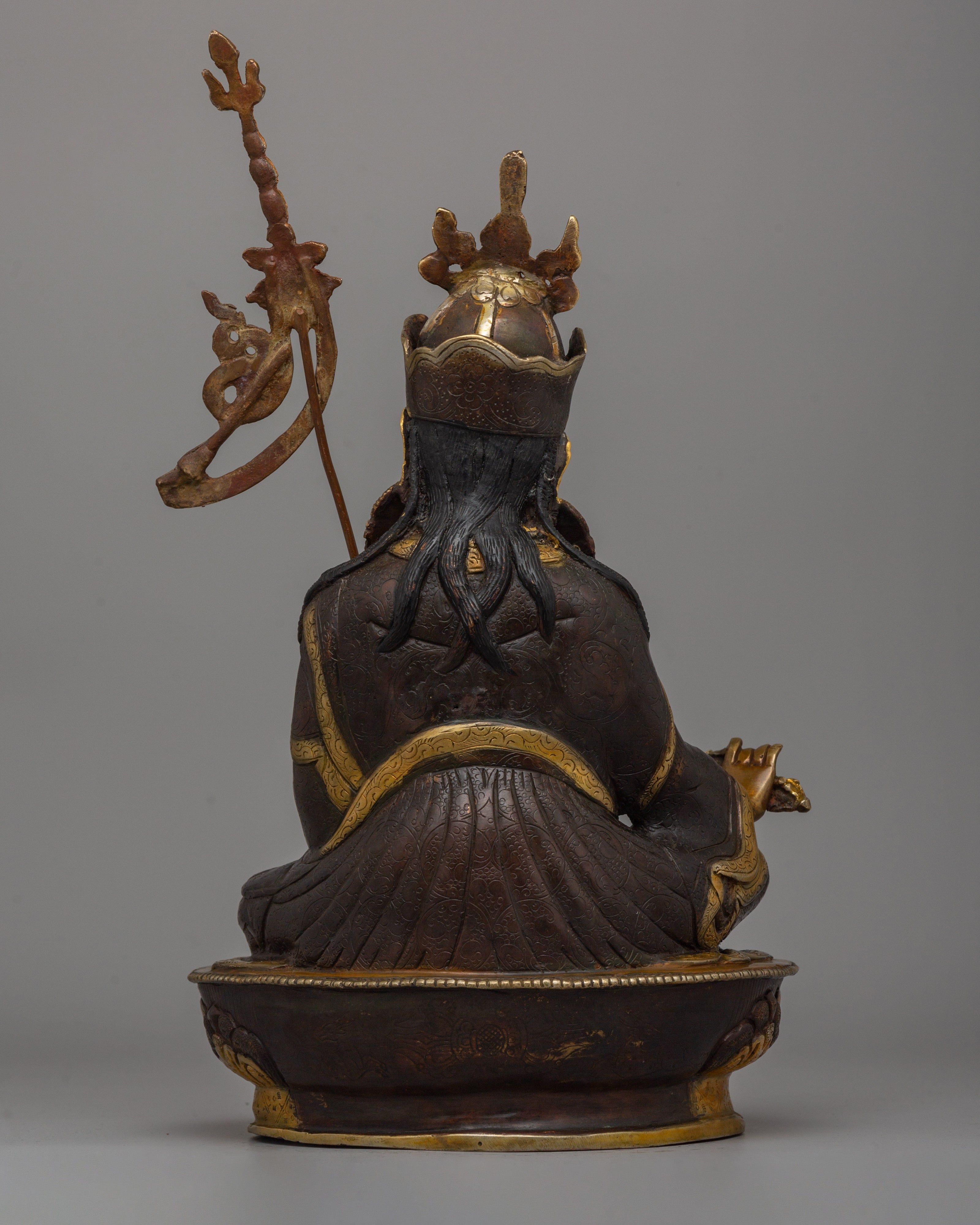 Guru Rinpoche Tantric Master Statue | Sacred Tibetan Buddhist Figurine