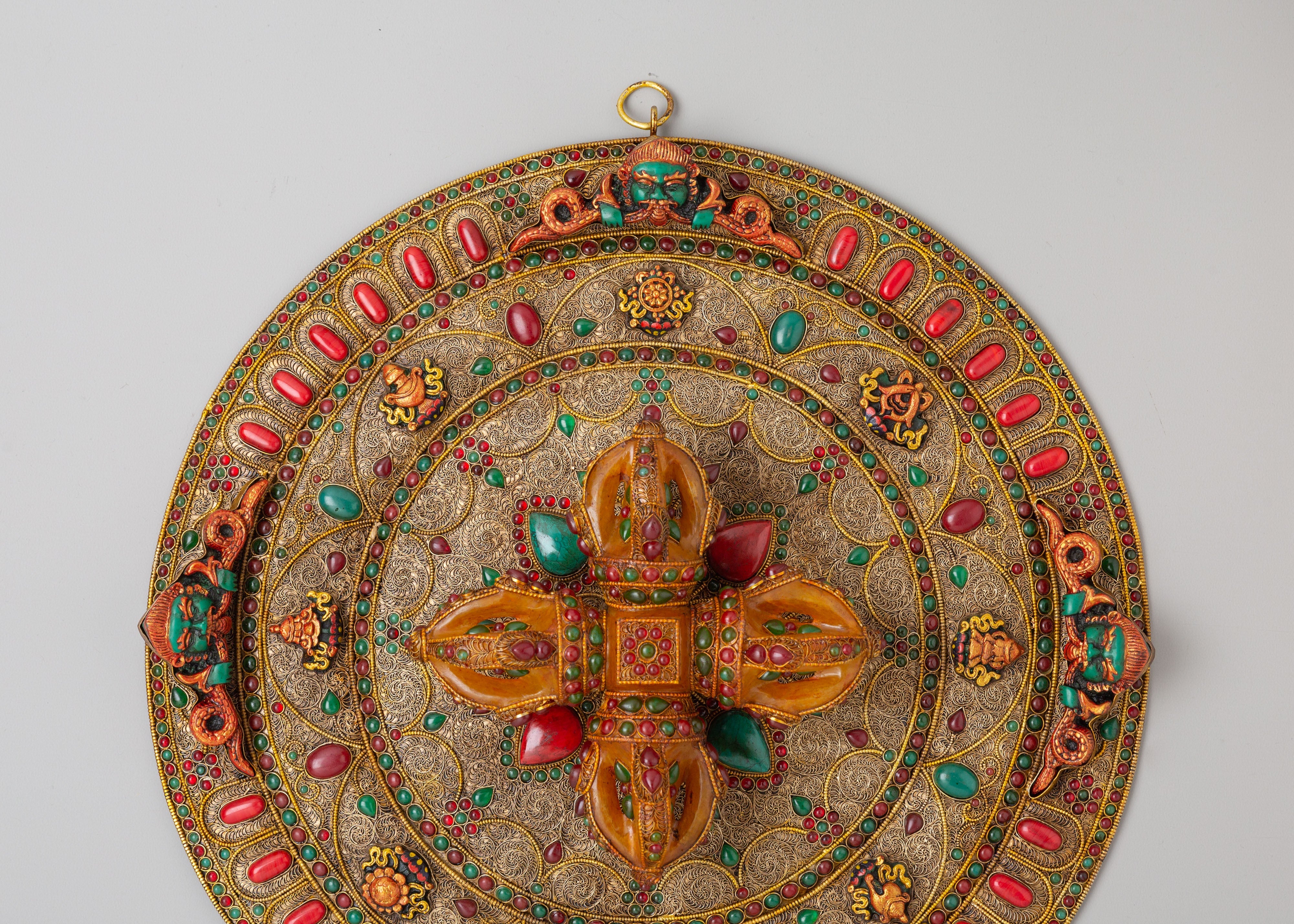 Buddhist Bishow Vajra Wall Hanging | Perfect for Altars and Meditation Spaces