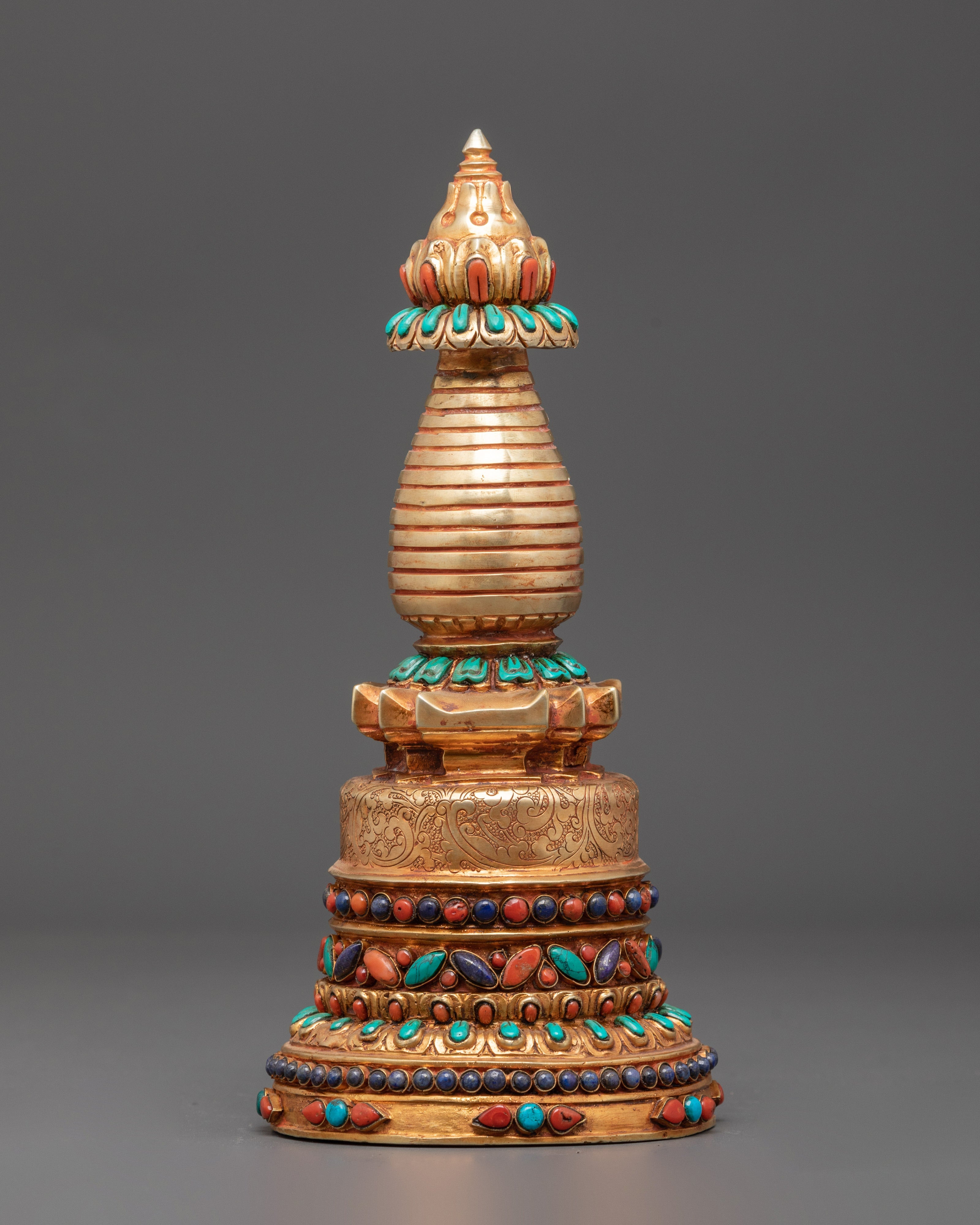 Sacred Tibetan Stupa Sculpture | Symbol of Peace and Enlightenment
