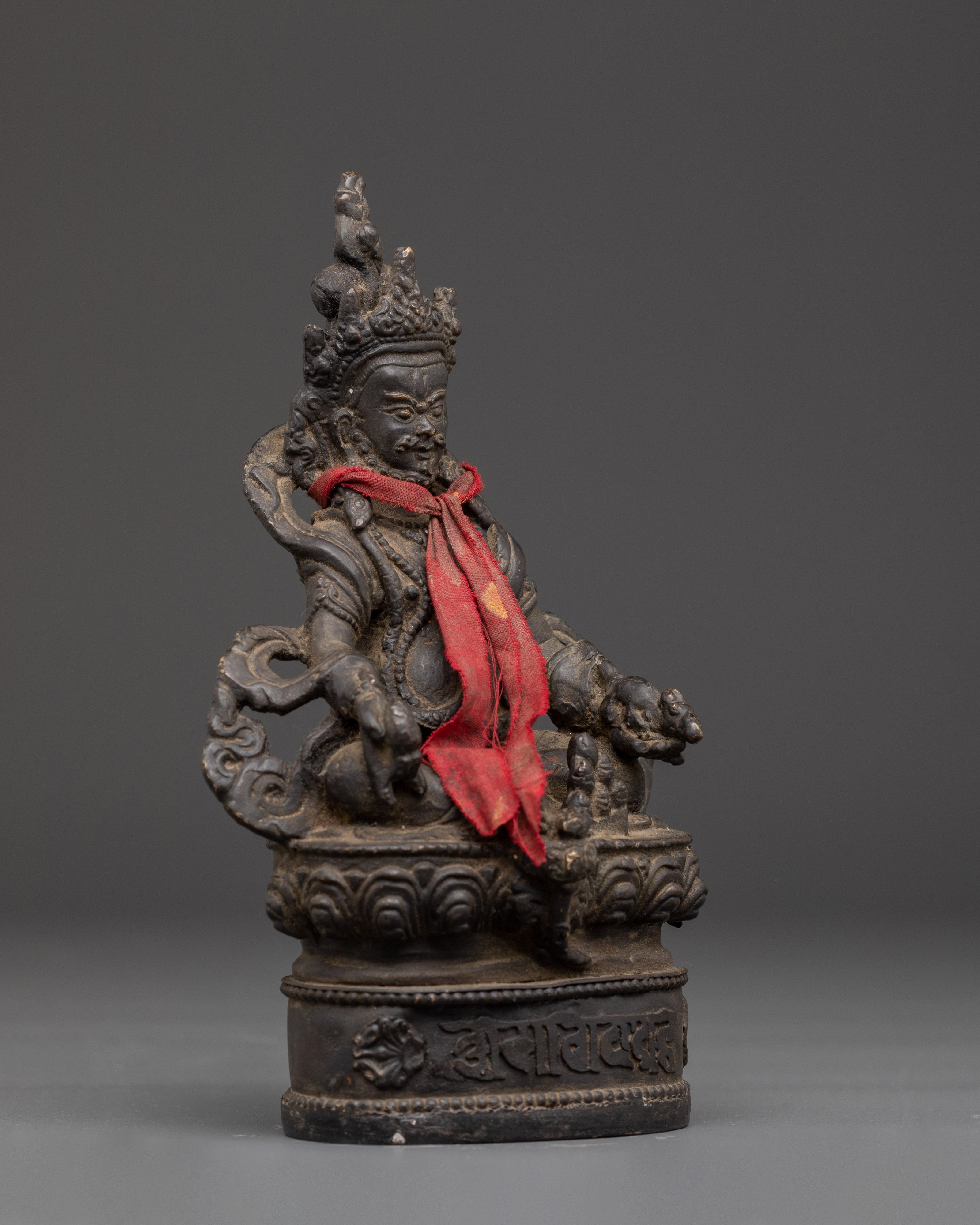Spiritual Wealth Deity Dzambhala Statue | Figurine for Shrine, Altar and Dharma Decor