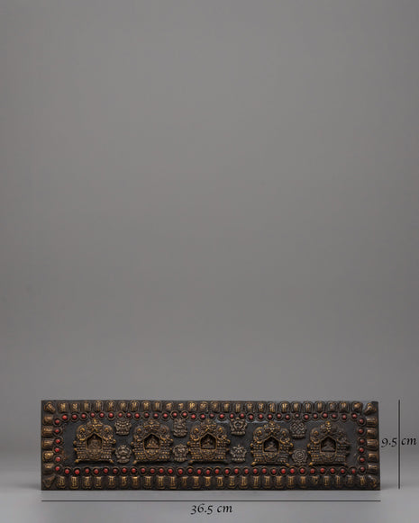 Handcrafted Tibetan Book Cover | Buddhist Ritual and Sacred Text Decor