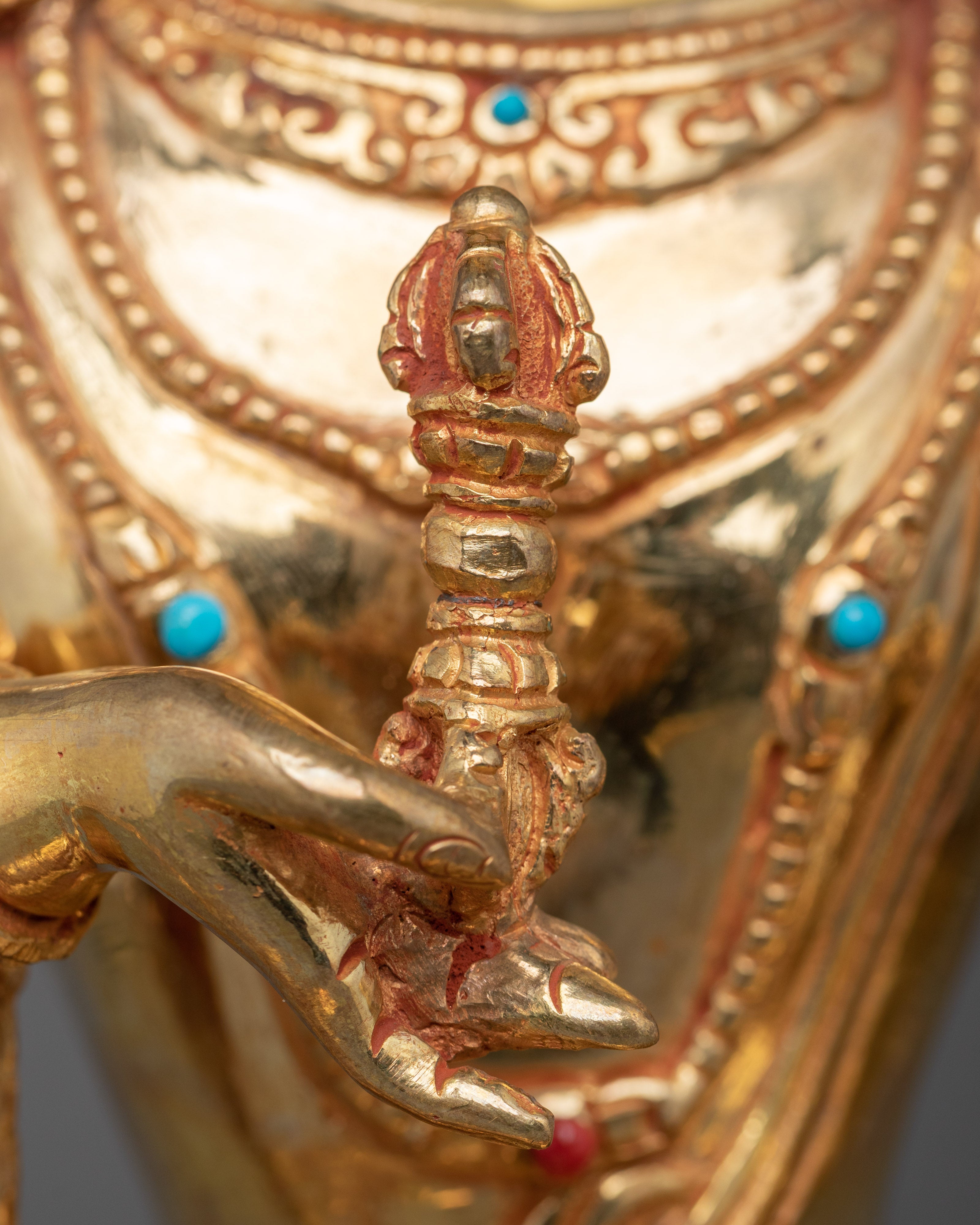 Vajrasattva Purification Deity Statue | Handmade Gold Plated Copper Statue