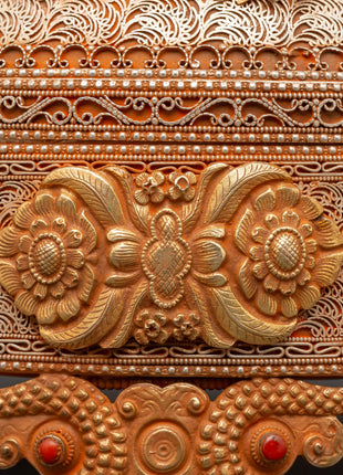 Sacred Copper and Gold-Plated Treasure Chest | Handcrafted Box