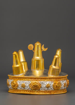 Buddhist Gold plated Torma Mandala