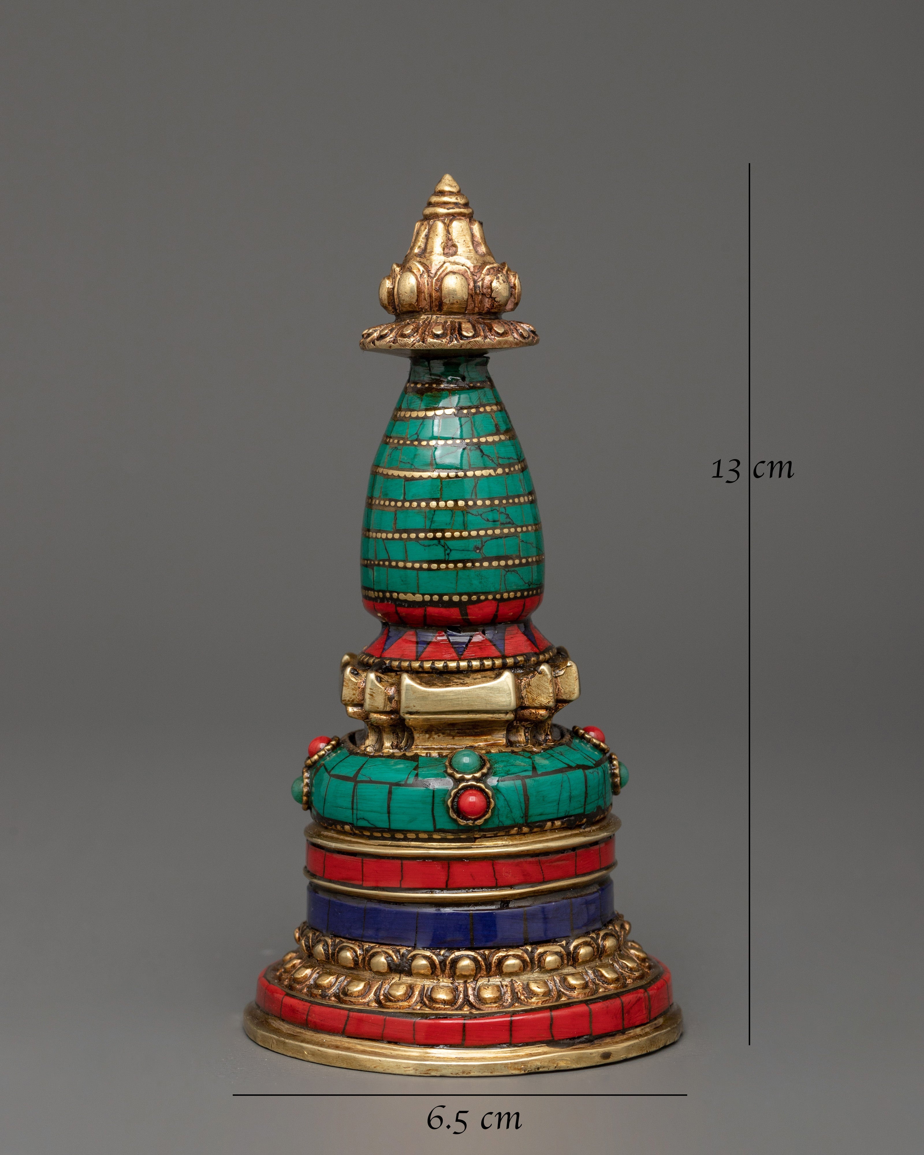 Copper Stupa for Dharma | Religious Decor