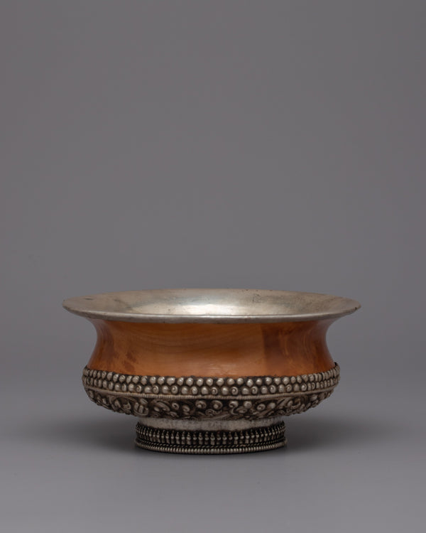 Tibetan Bowl | Handcrafted Vessel Infusing Buddhist Wisdom and Serenity