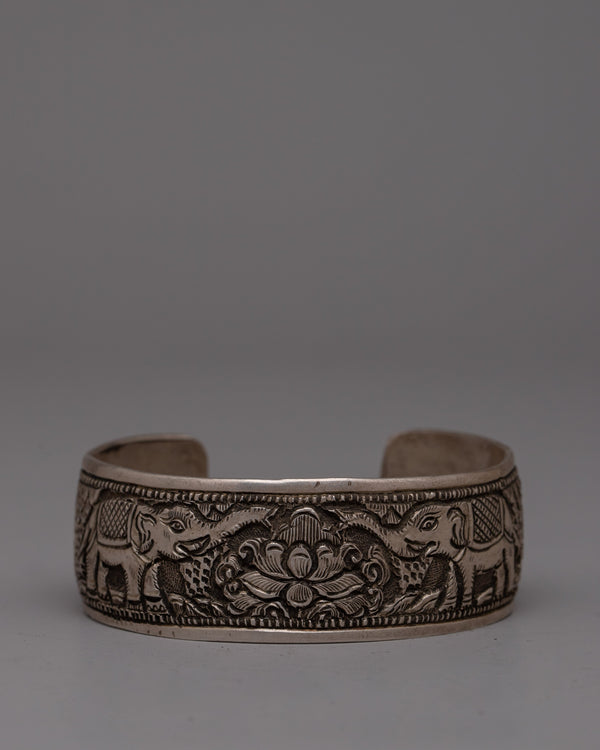 Authentic Tibetan Bracelet Silver With Copper