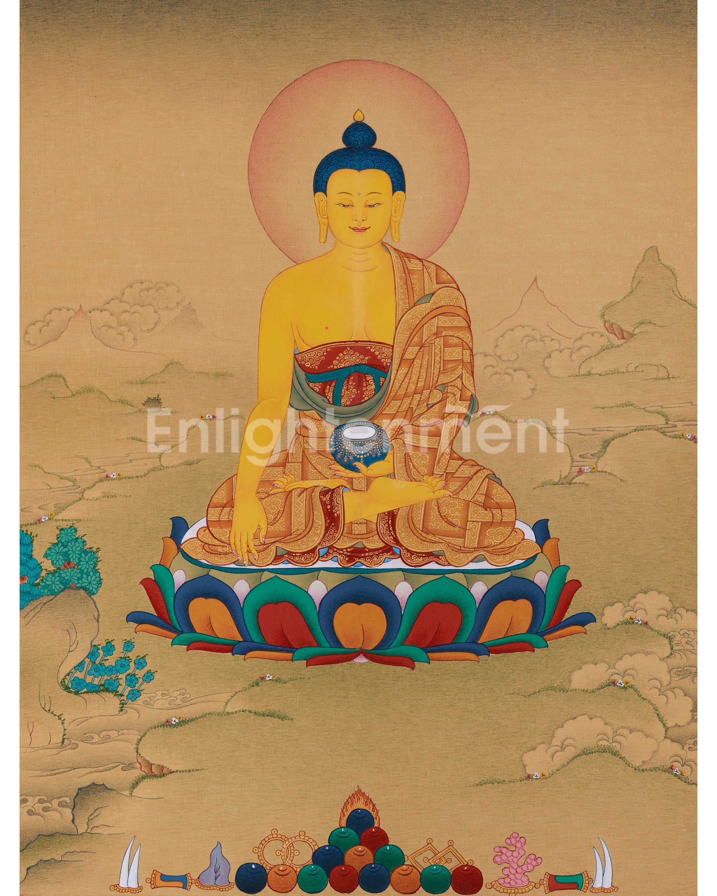 Buddha In Bhumi Sparsha Mudra