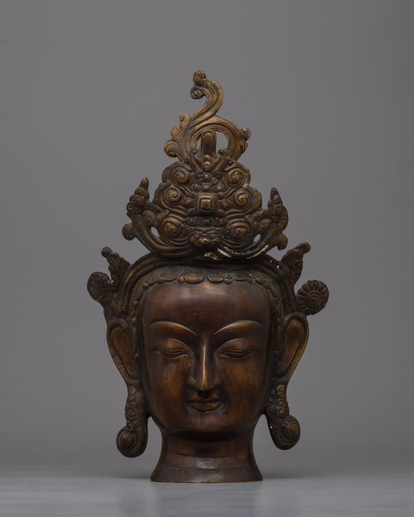 Large Buddha Head Statue