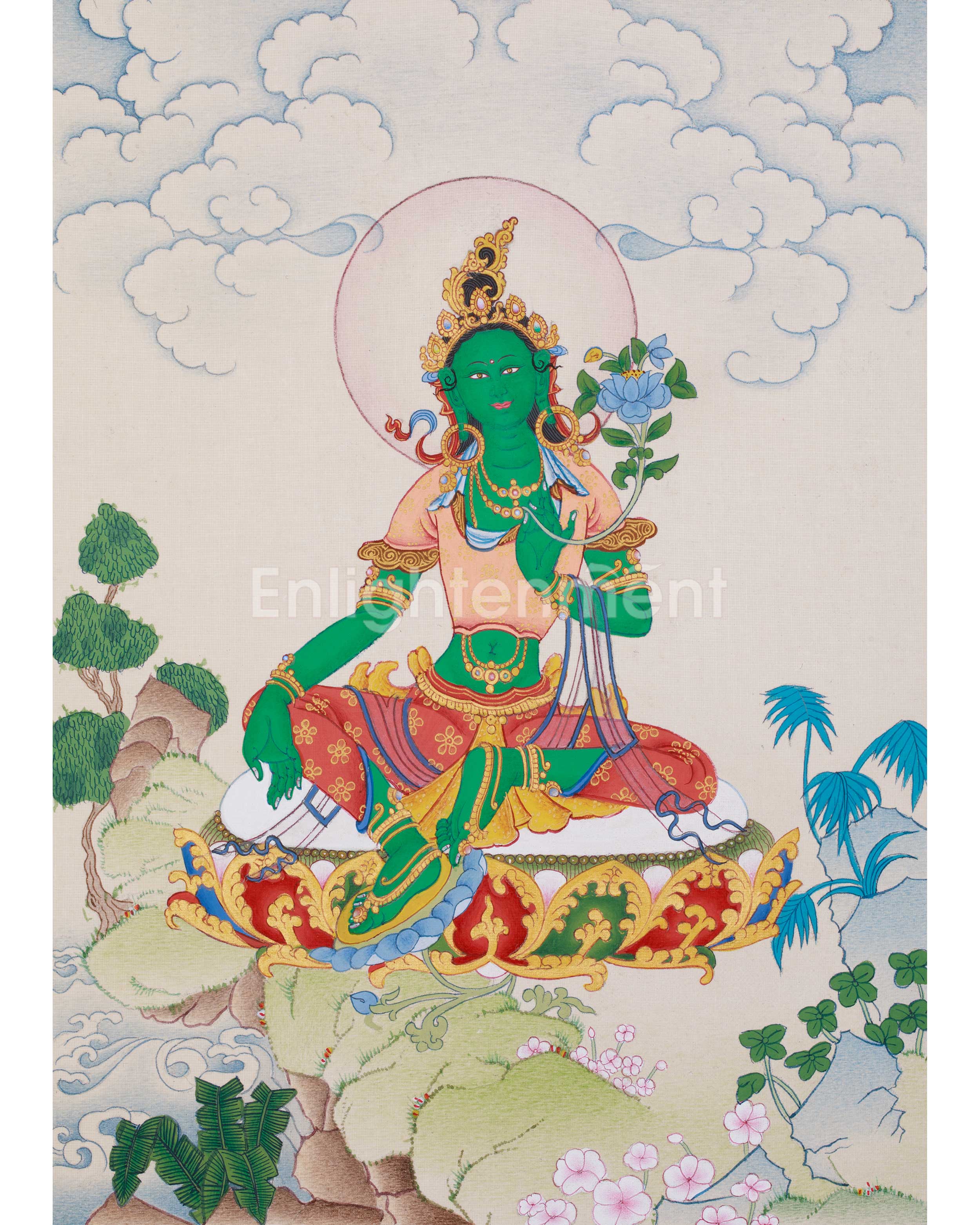 buddhist-goddess-green-tara-painting