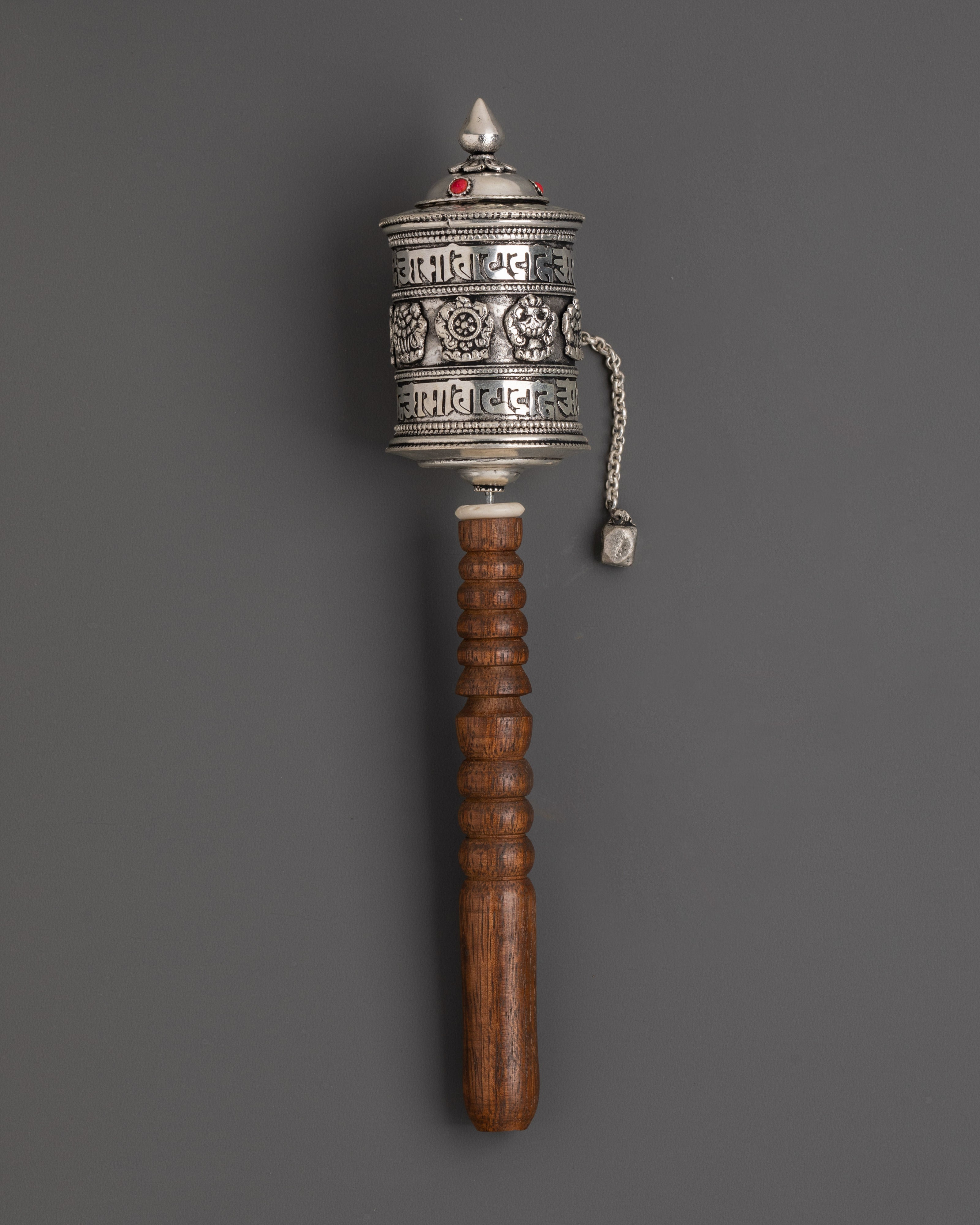 Handmade Copper Buddhist Prayer Wheel