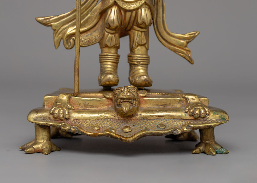 Protector Statues Handcrafted Protector Statue Set | Sacred Buddhist Guardian Deities