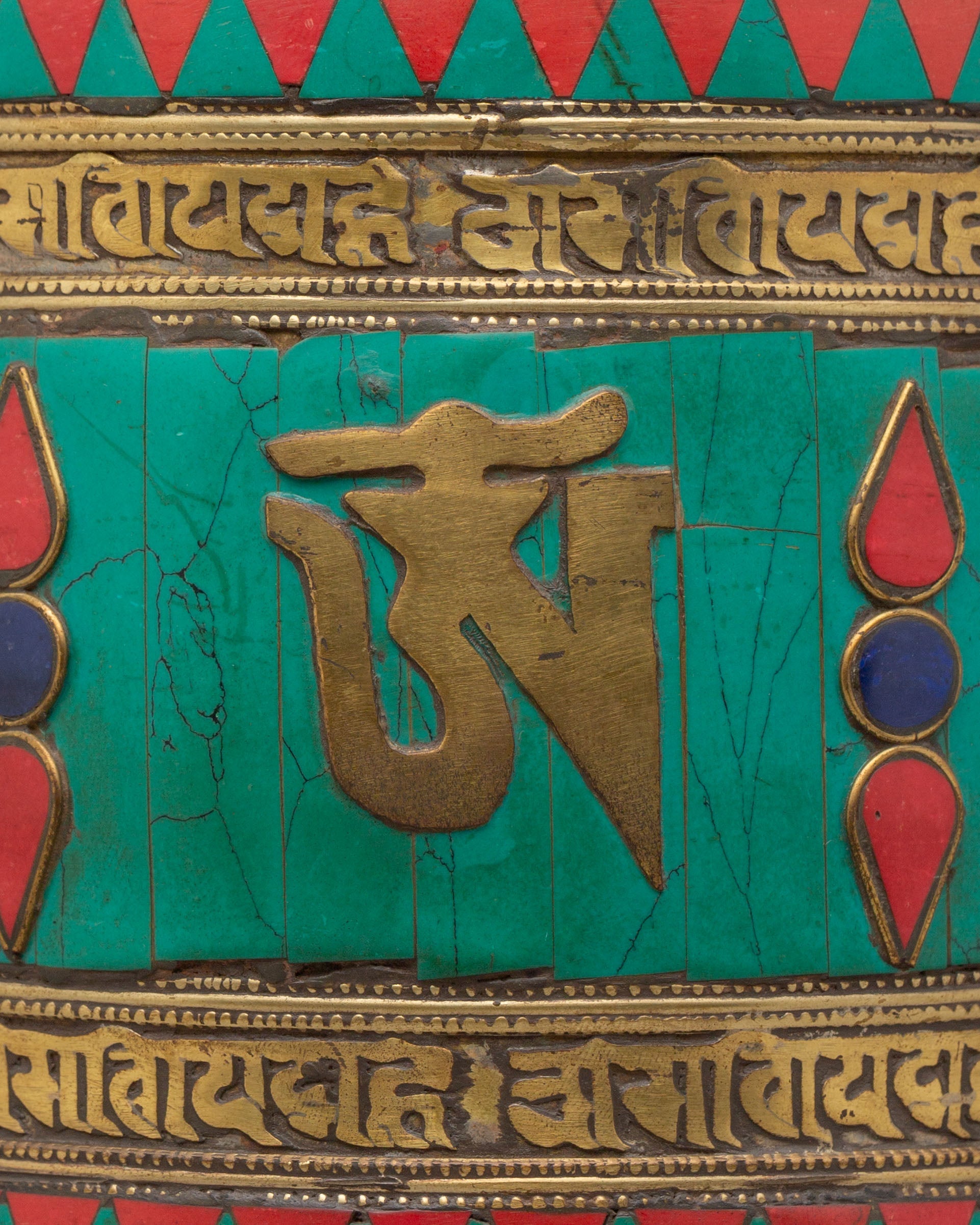 Sacred Altar Mantra Prayer Wheel | Handcrafted Tibetan Mantra Spinner