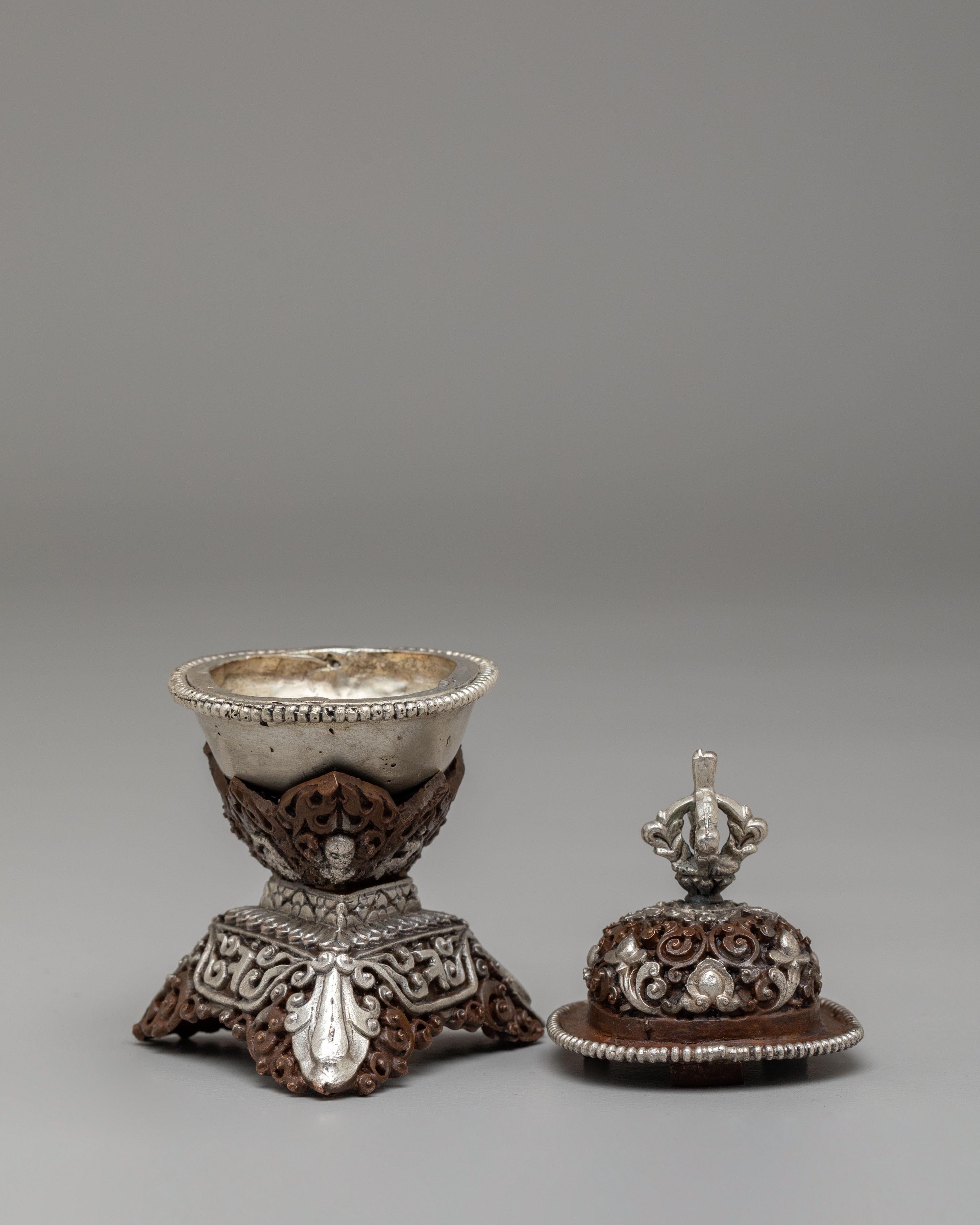 Tantric Buddhist Kapala | Vajrayana Altar Kapala Bowl