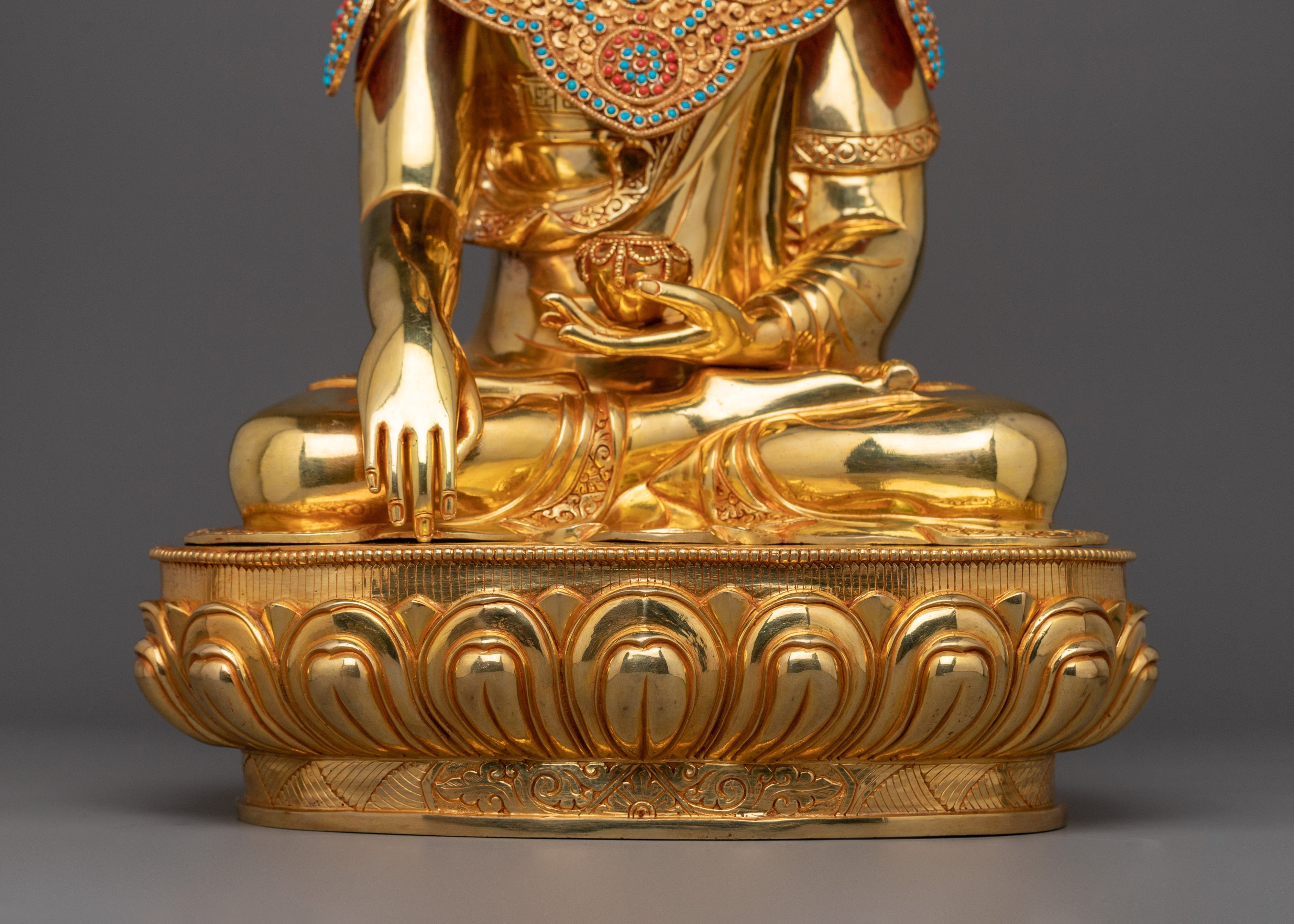Crown Shakyamuni Buddha Statue | Gautama buddha Sculpture