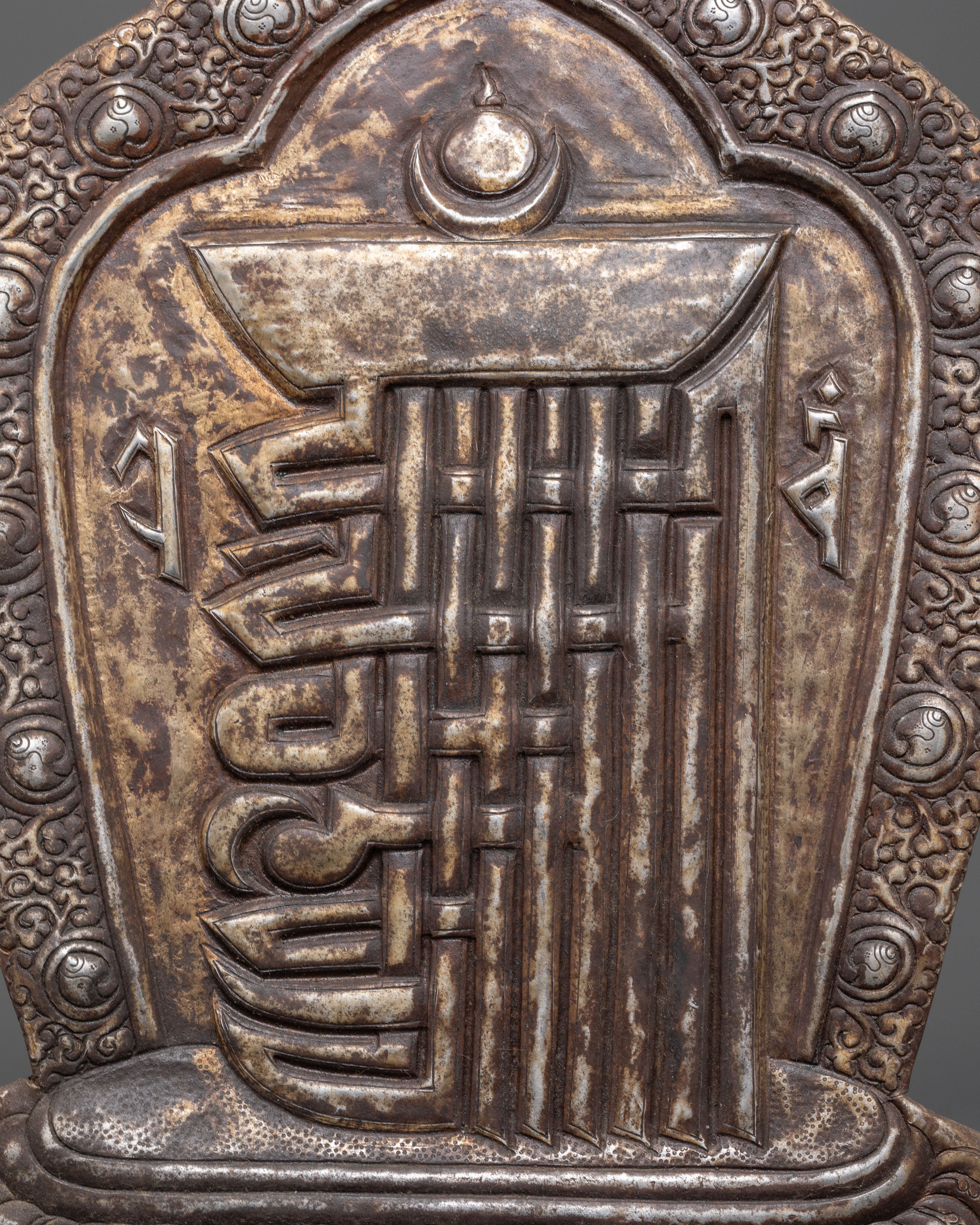 Handmade Tibetan Kalachakra Iron Wall Hanging | Buddhist Protection Wall Art