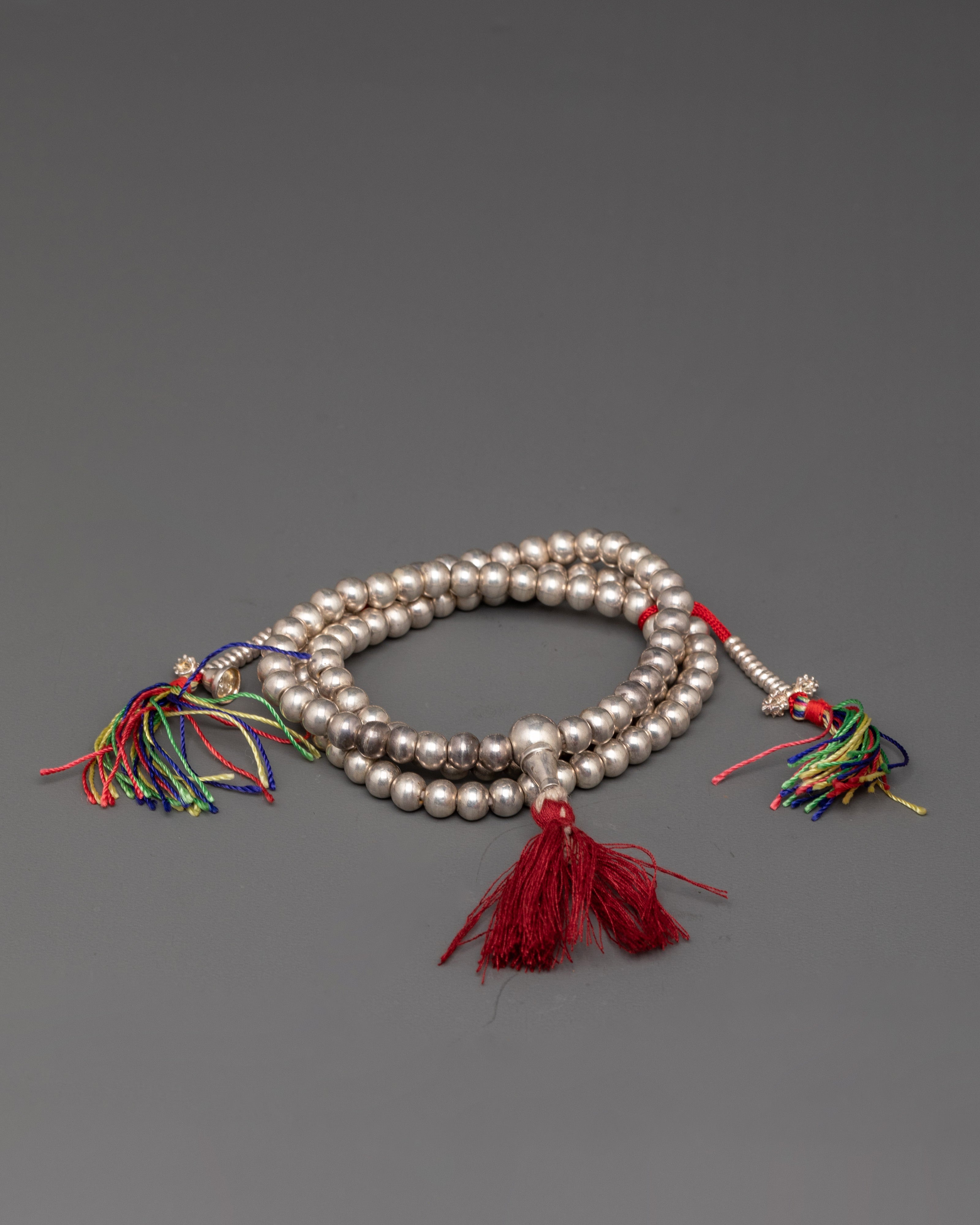 Silver Plated Mala | Beads for Meditation and Prayer