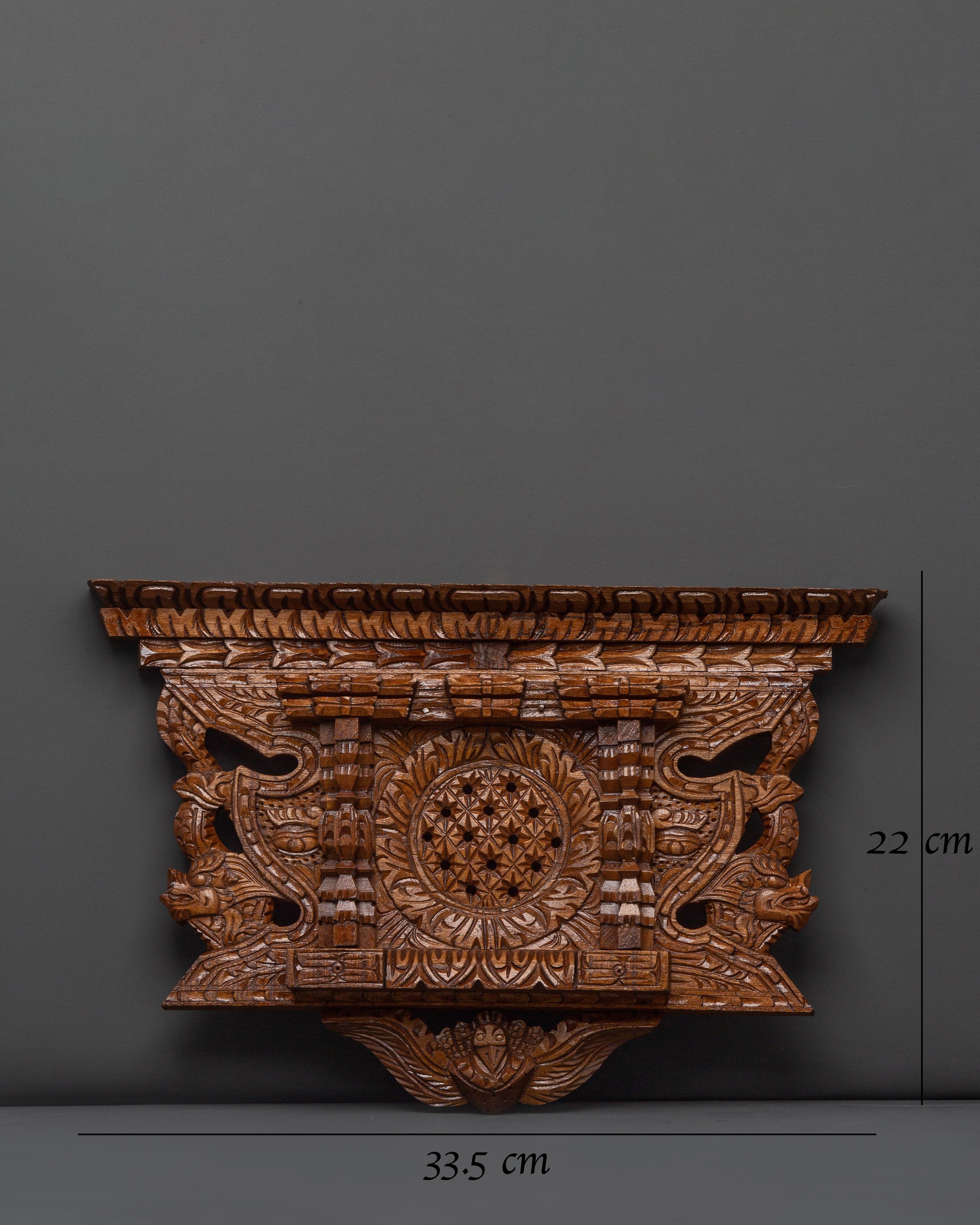 Wooden Hand Carved Newari Wall Hanging | Symbolic Newari Art