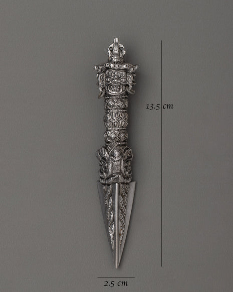 Tibetan Iron Phurba Dagger | Tibetan Buddhist Spiritual Tool