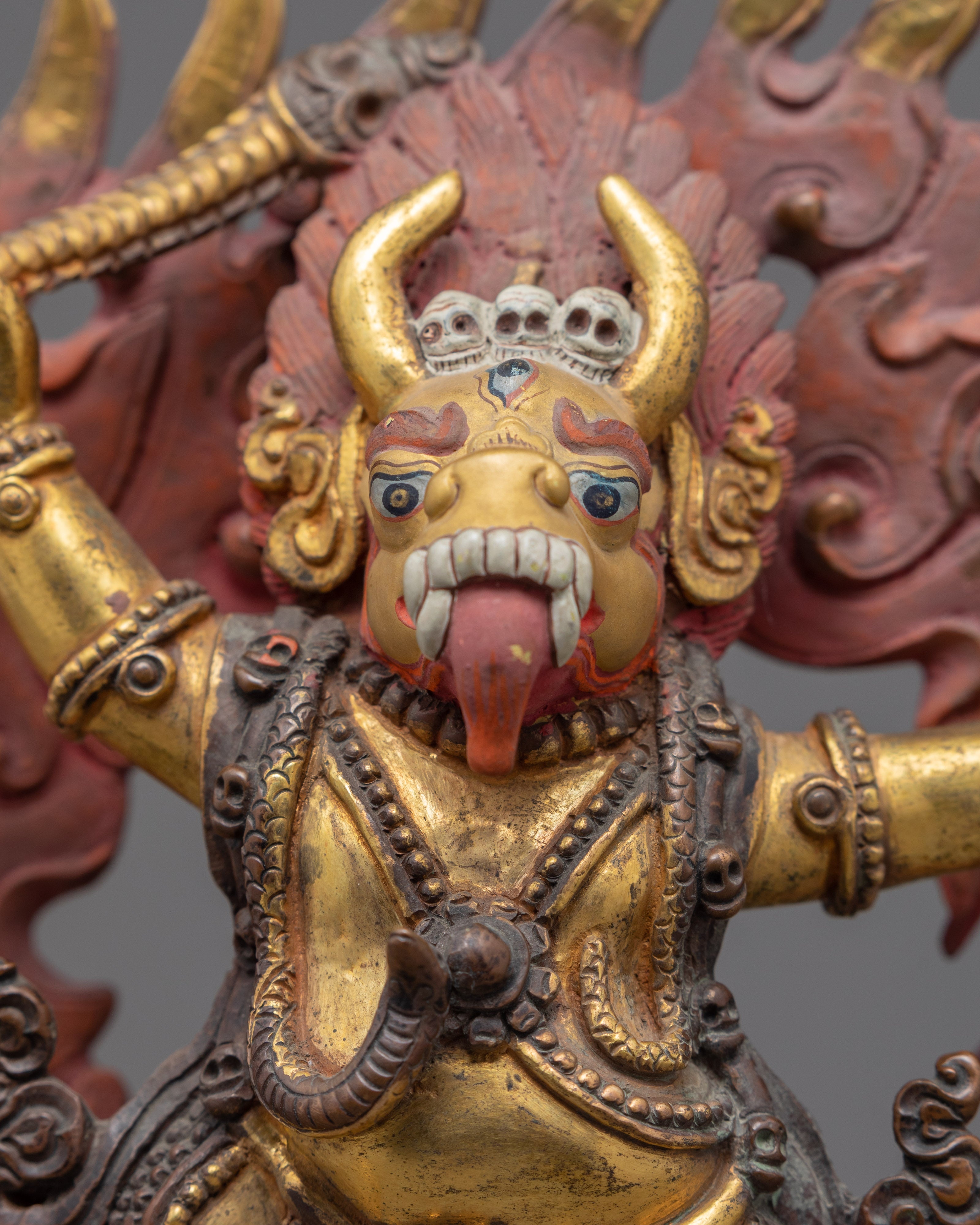 20 Years Old Yama Dharmaraja Buddha Figurine | Mini Statues