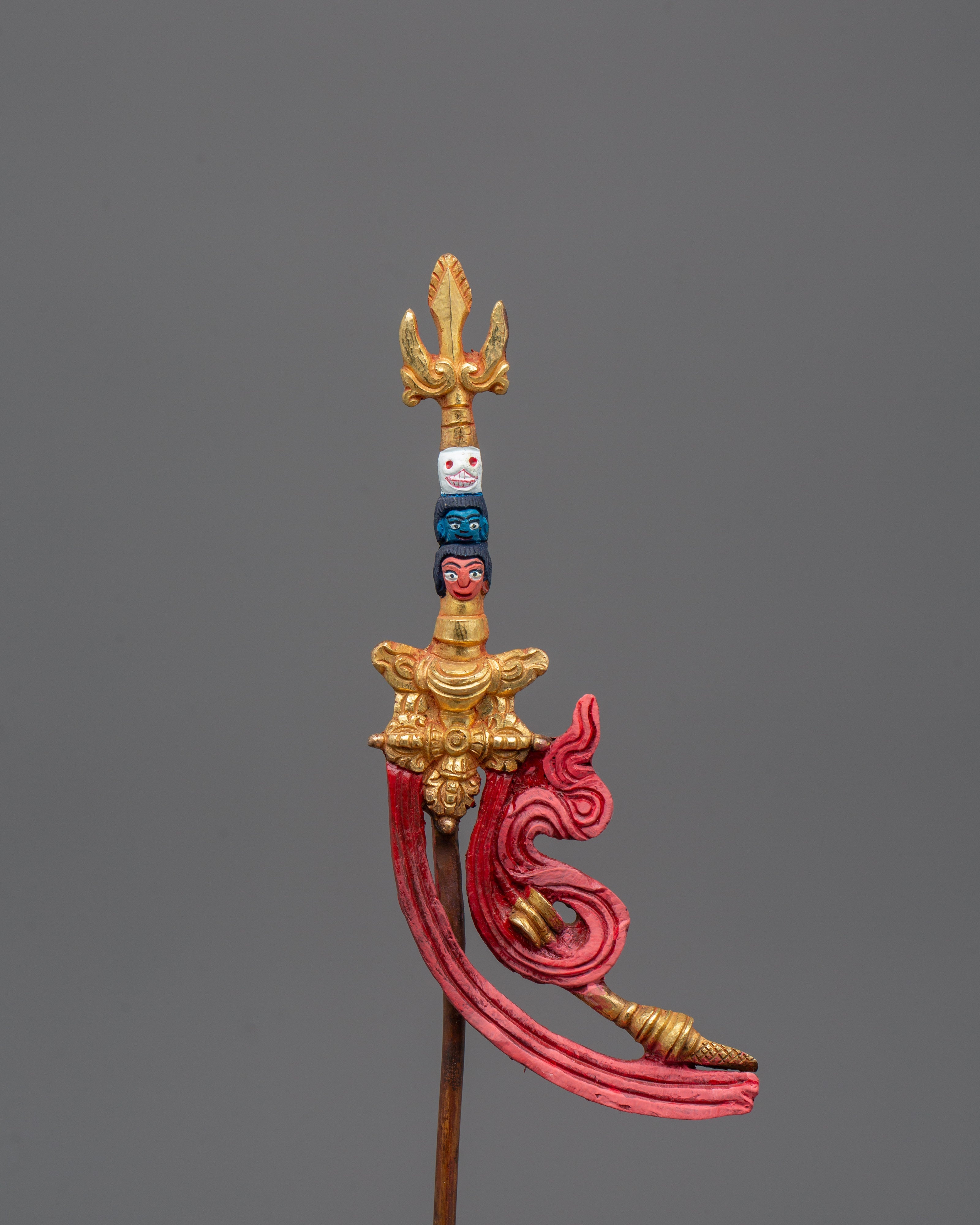 Guru Rinpoche Master of Vajrayana Buddhism Figurine | Artisan Himalayan Craft