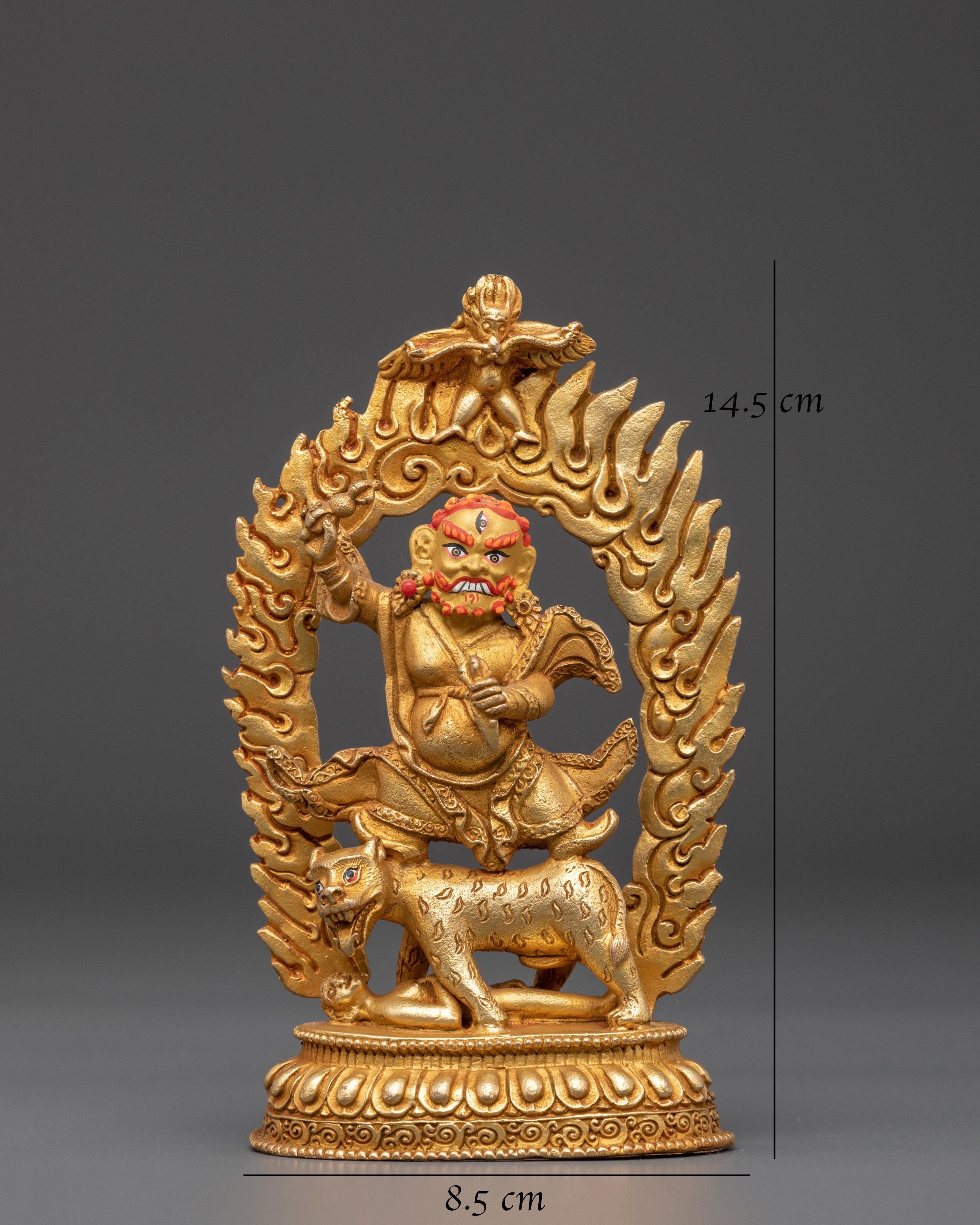 Sacred Protector Deity Dorje Drollo Statue | Tibetan Guardian Sculpture