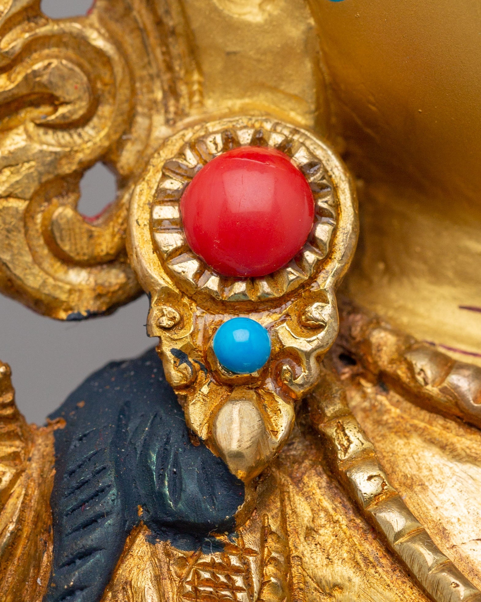 Tibetan Buddhist White Tara Statue |  24K Gold Plated Sita Tara Sculpture