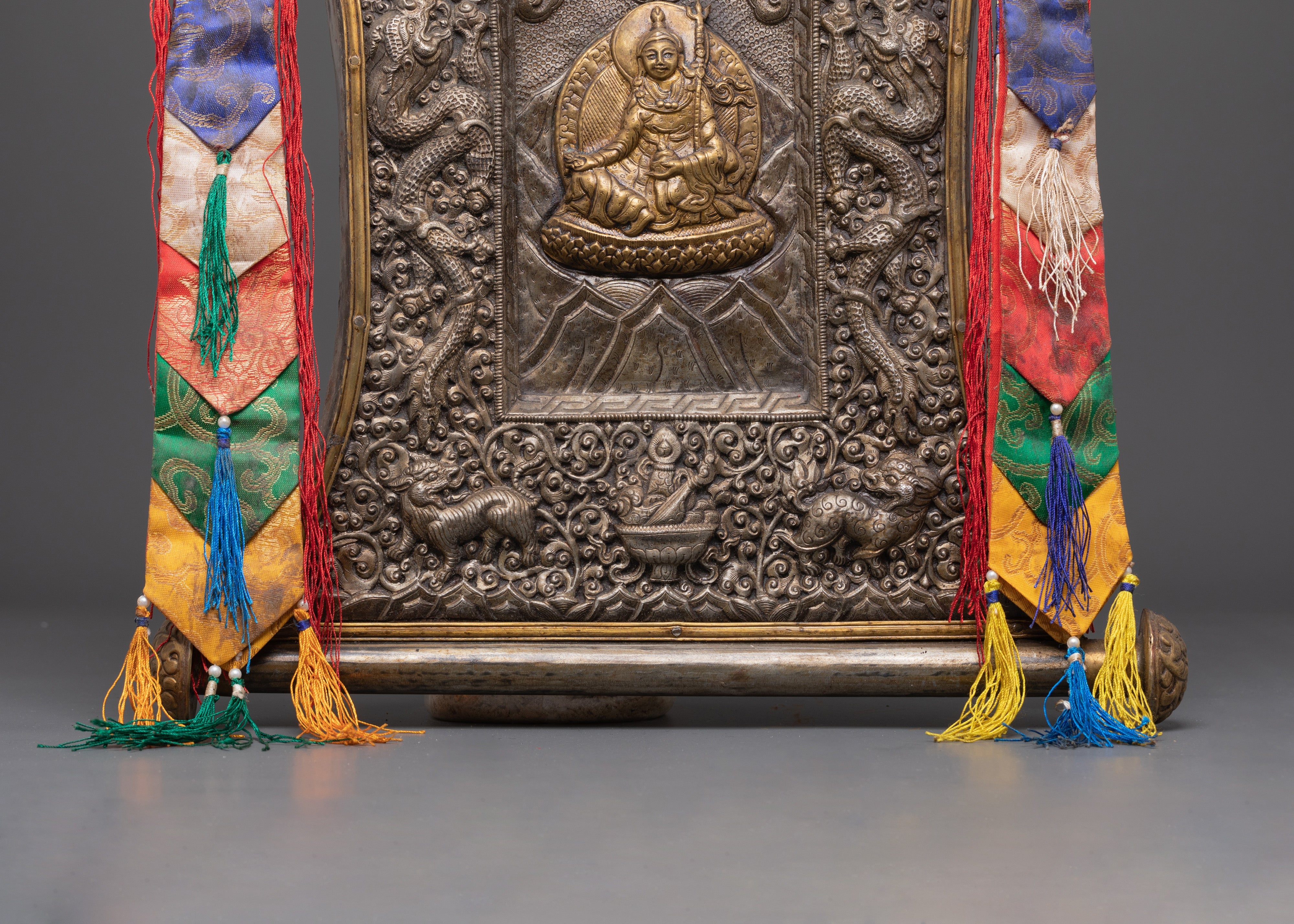 Guru Rinpoche Iron Wall Hanging | Tibetan Metalwork