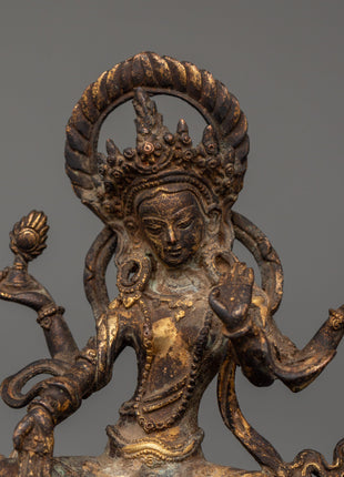 Hindu Wealth Deity Laxmi Statue | Prosperity and Blessings Figurine
