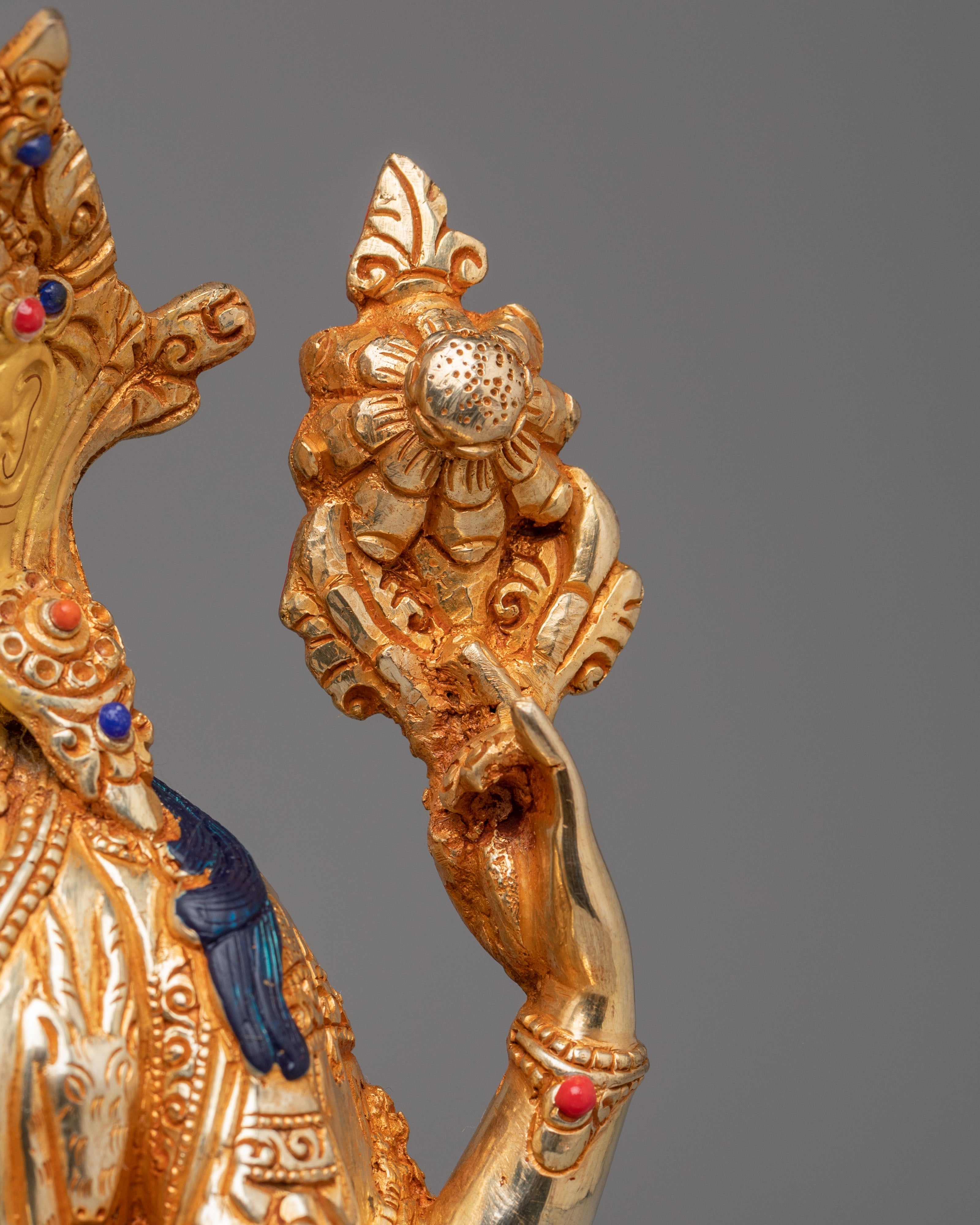 Traditional Chenrezig Altar Sculpture | Bodhisattva of Compassion