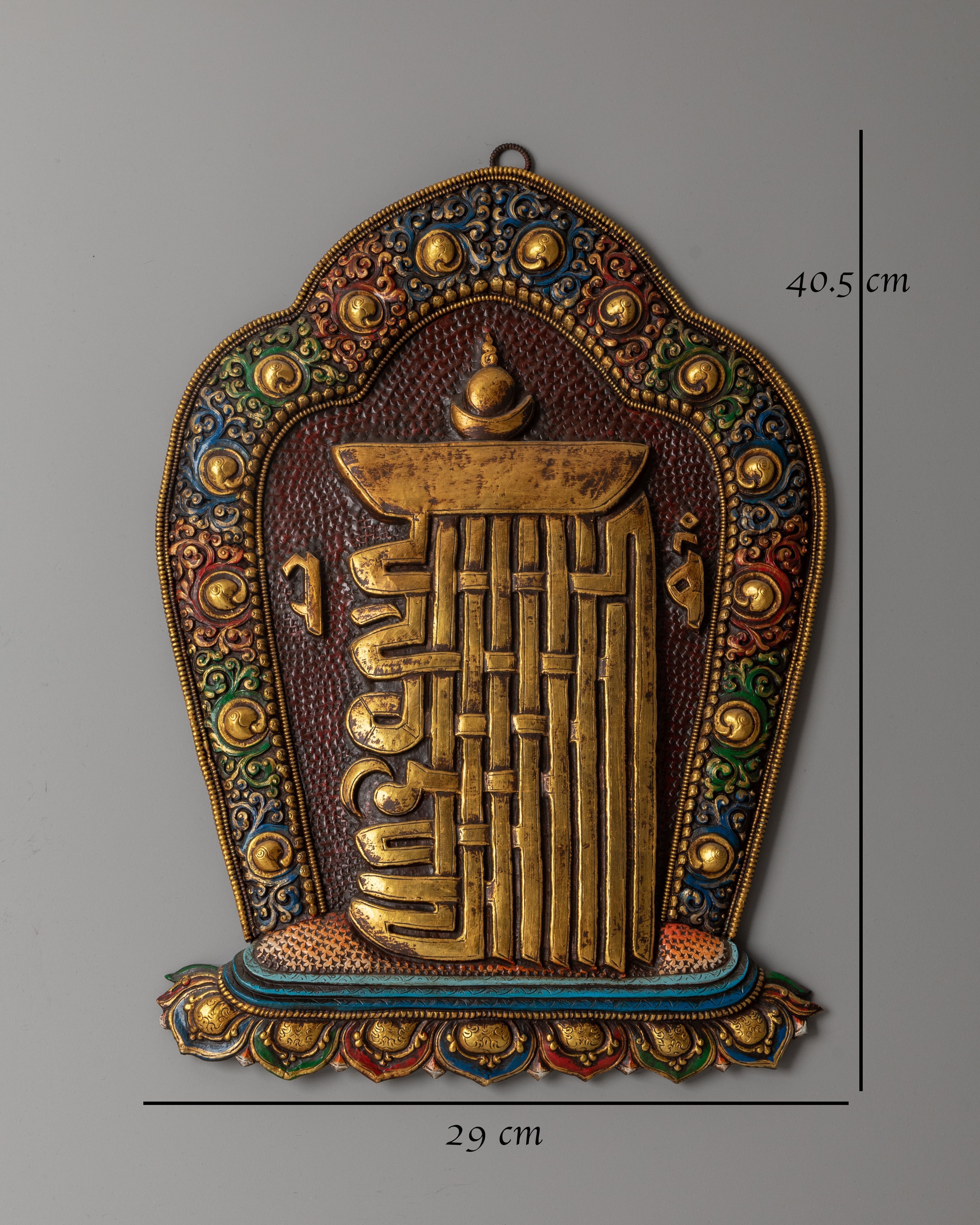 Brass Kala Chakra Wall Hanging | Wheel of Time