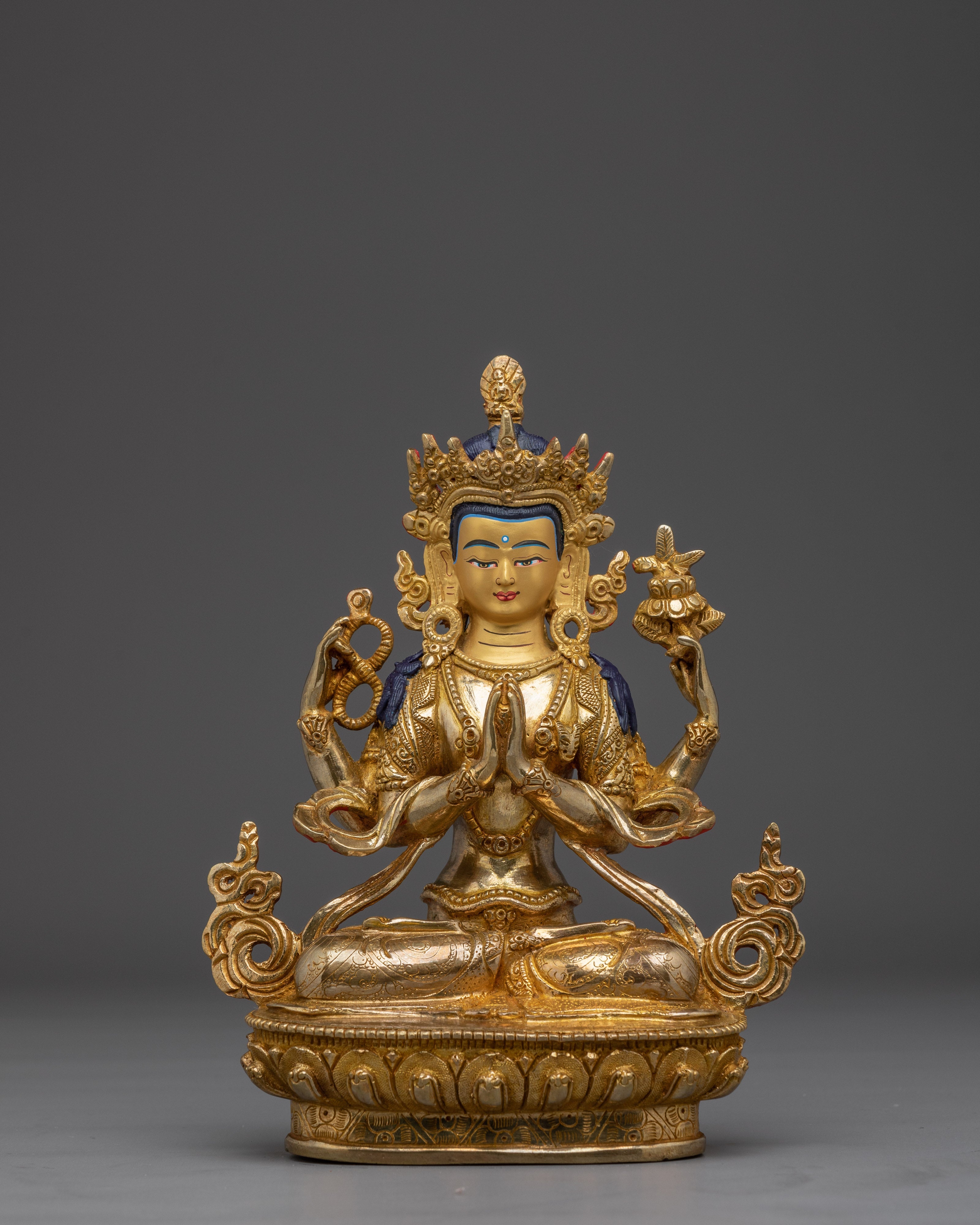 Four-Armed Chenresig Compassion Sculpture