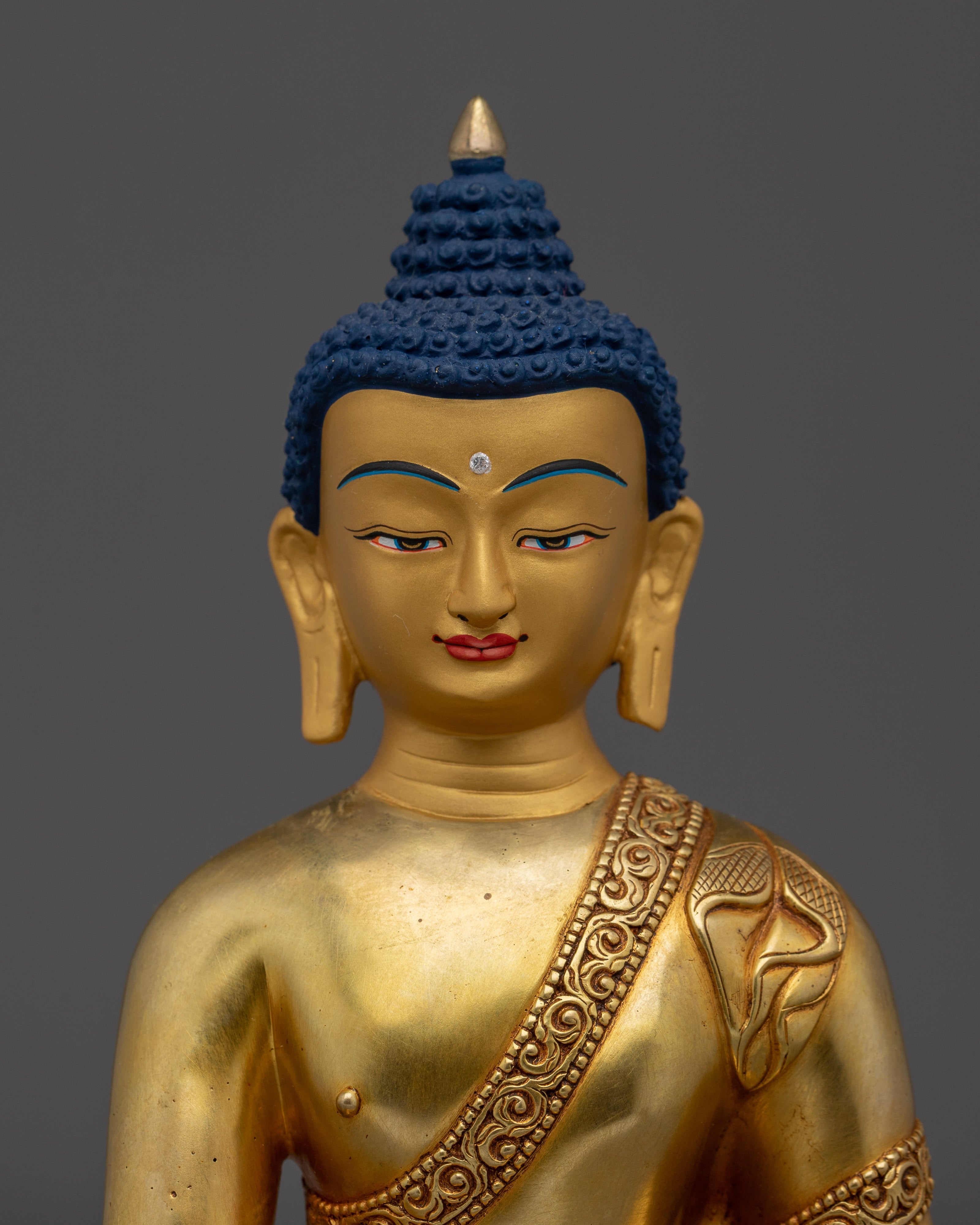 Handcrafted Copper Shakyamuni Buddha Art | Meditation Altar Decor