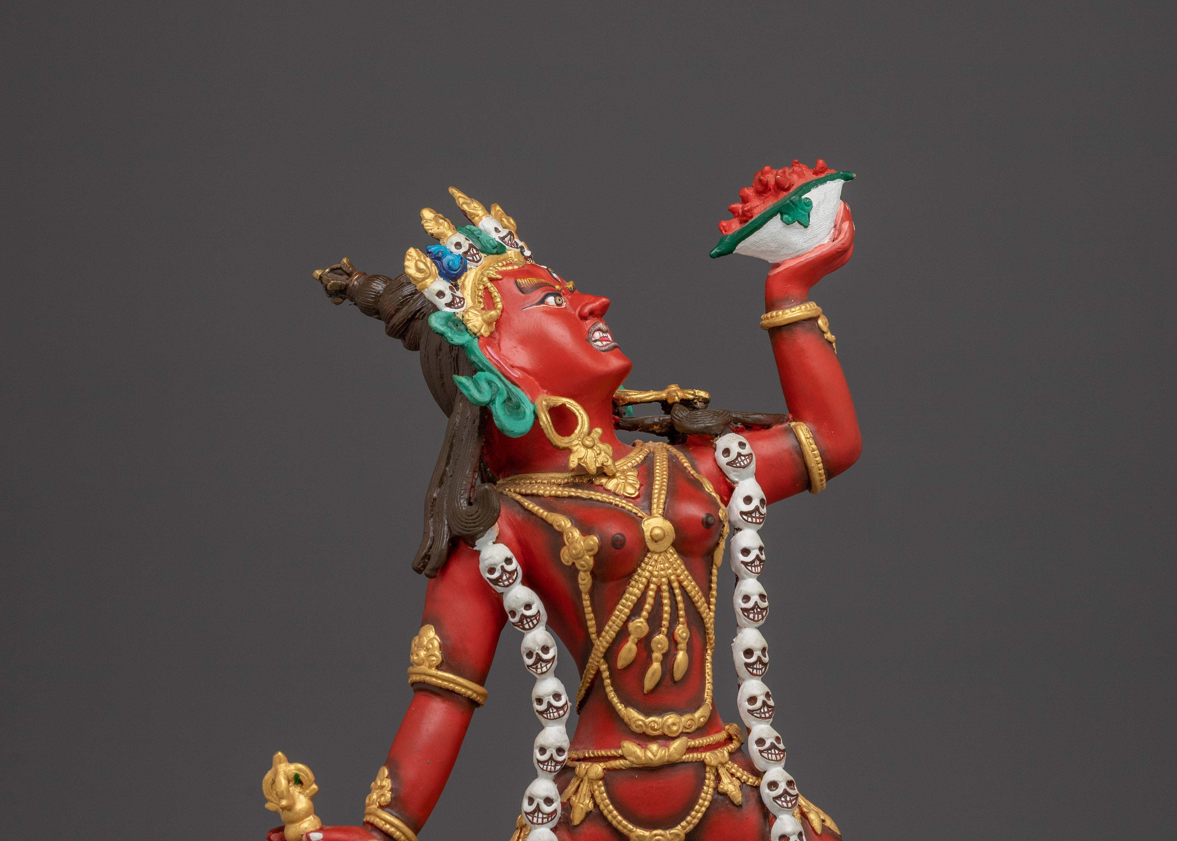 Tibetan Dakini Vajrayogini Copper Statue | The Fierce Queen of the Dakinis