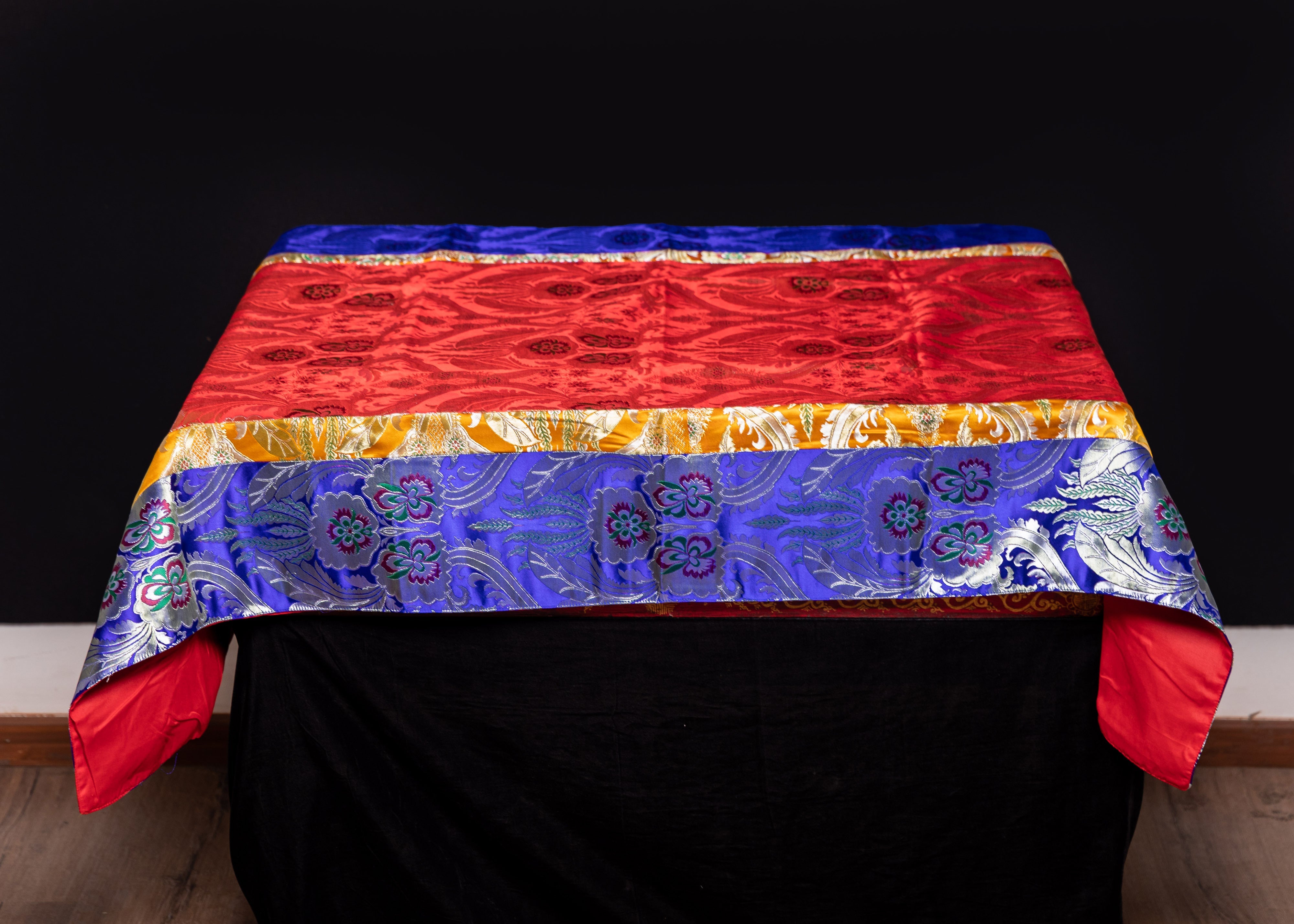 Silk Table Cloth | Tibetan Silk Cloth for Meditation and Decor
