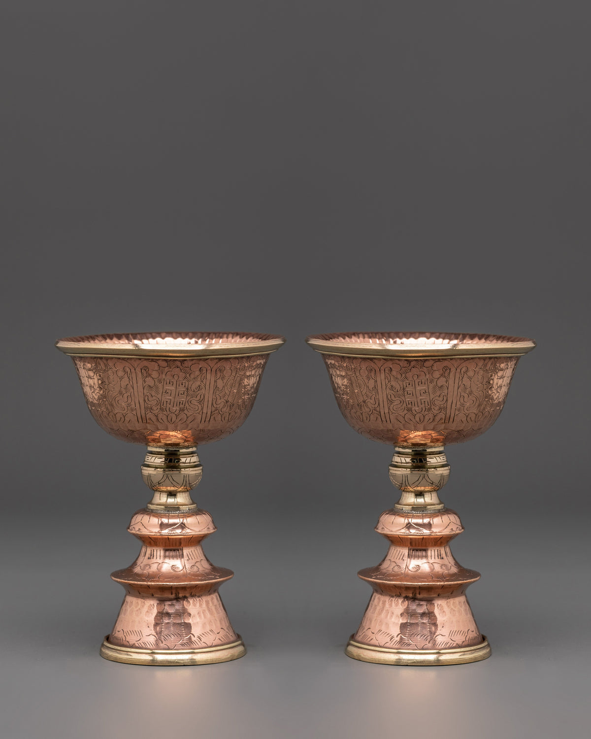 Handmade Sacred Butter Lamp Set