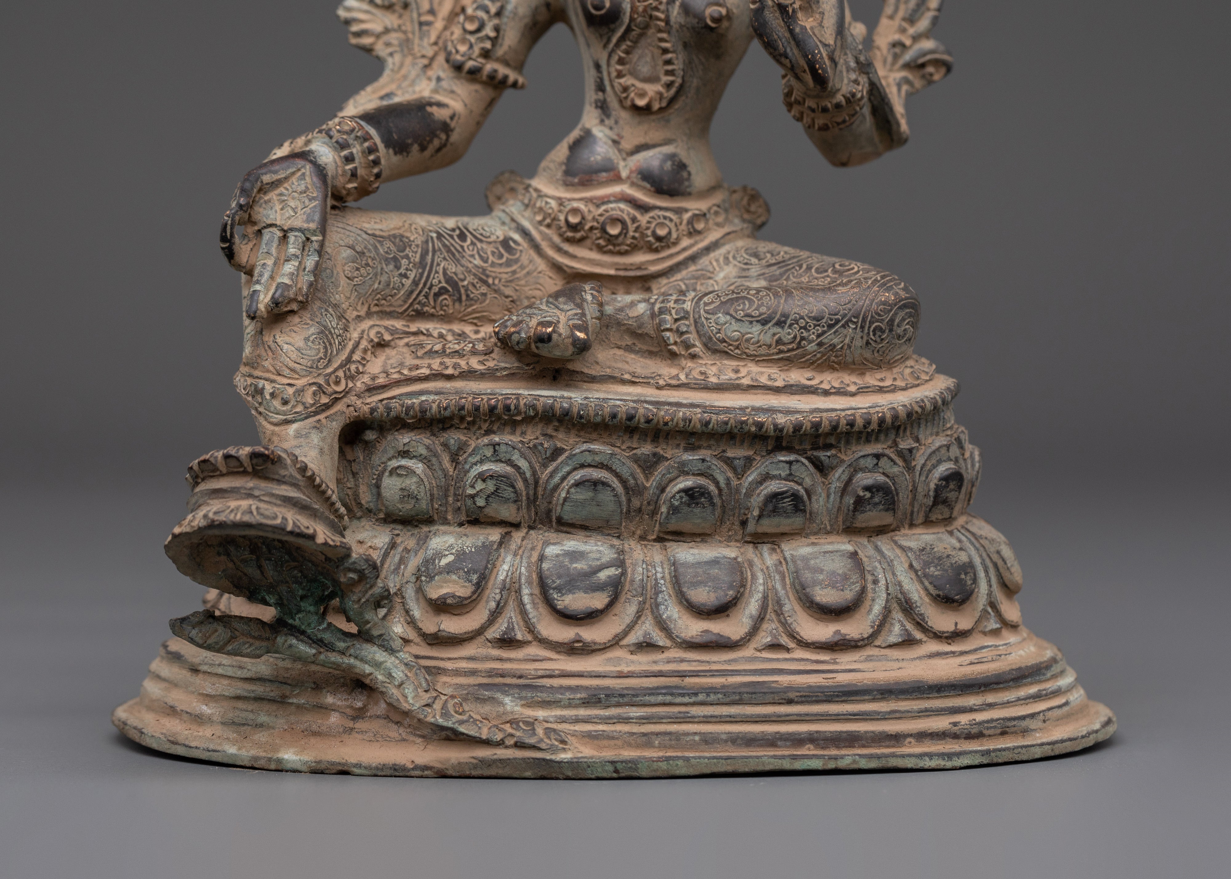 Green Tara Buddhist Goddess Statue | Symbol of Swift Compassion and Liberation