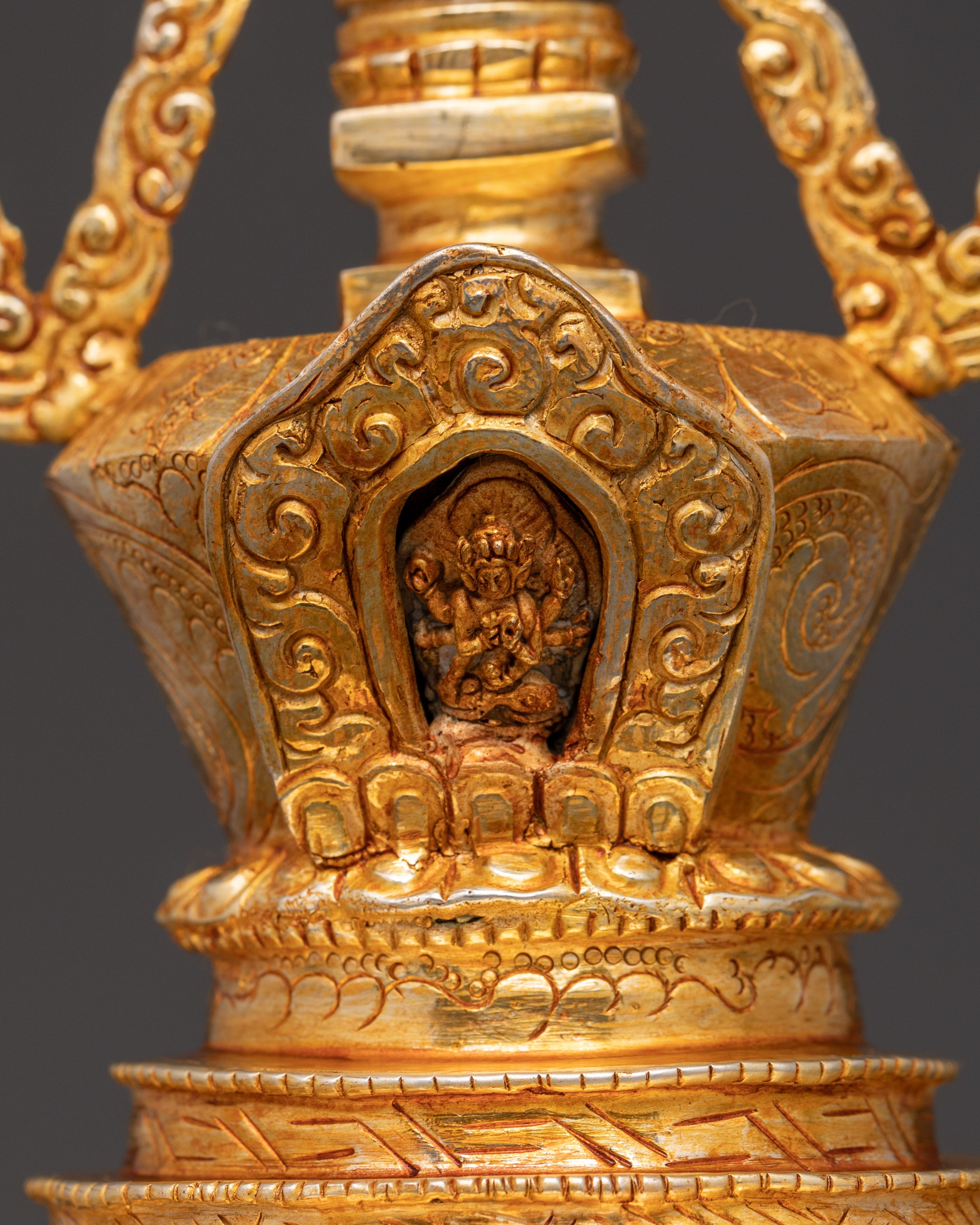 Stupa Himalayan art | Spiritual Decor Statue