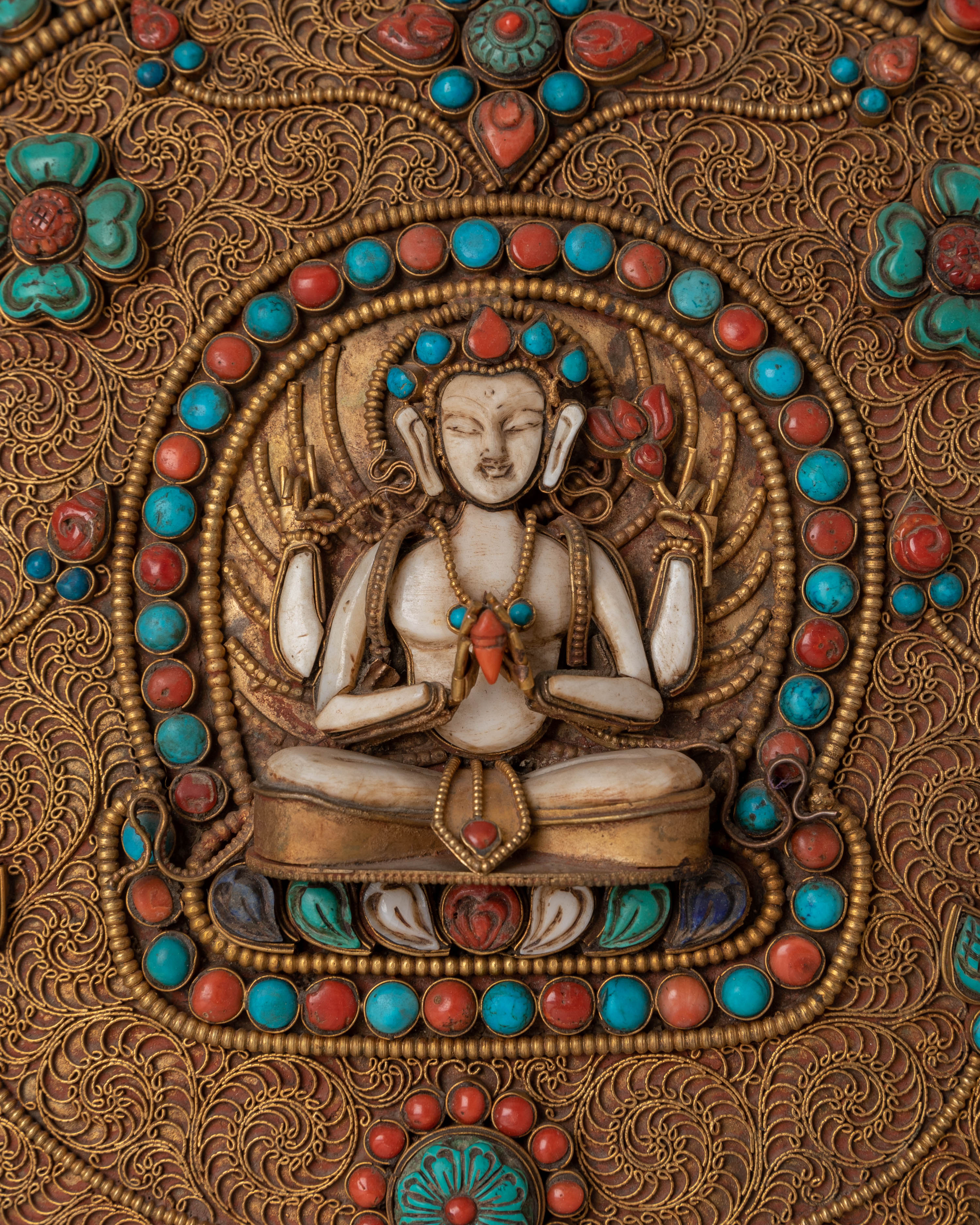 Tibetan Chenresig Wall Hanging | Symbol of Compassion