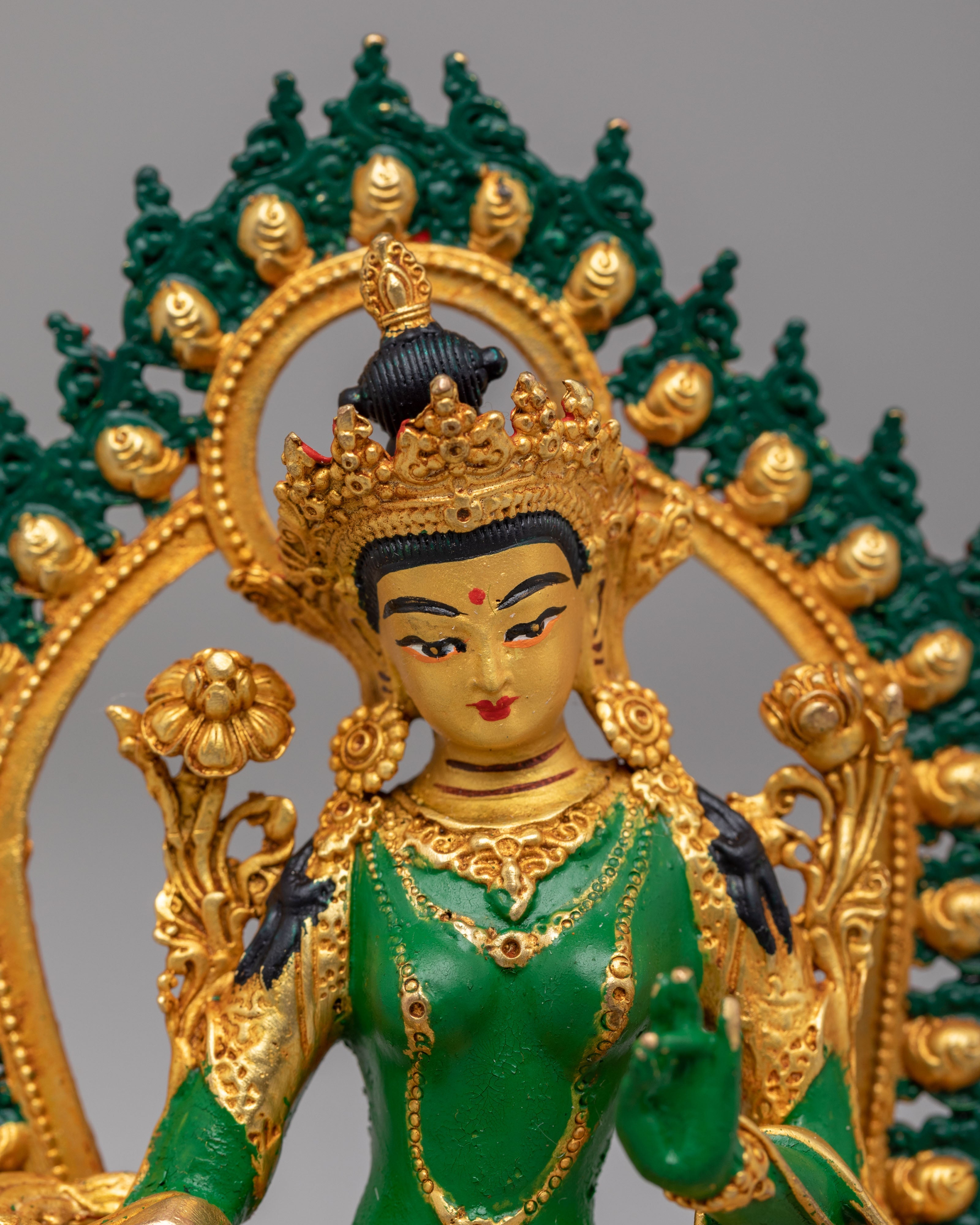 Green Tara Healing Goddess Statue | Symbol of Compassion
